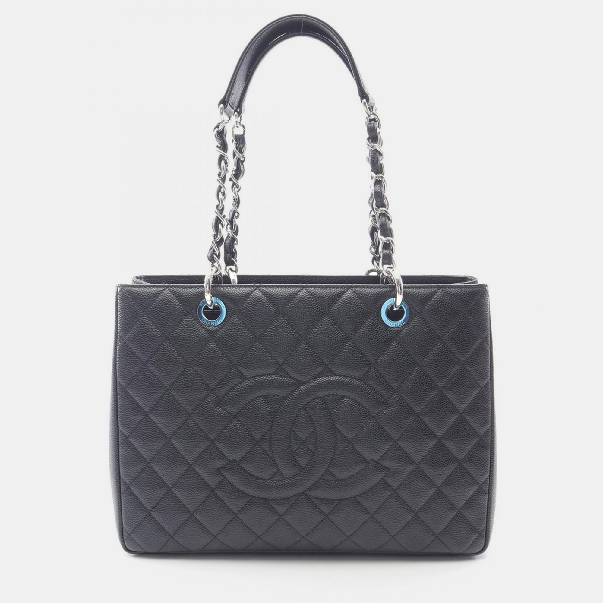 

Chanel Matelasse CC Black Calfskin GST Grand Shopping Tote Bag SHW