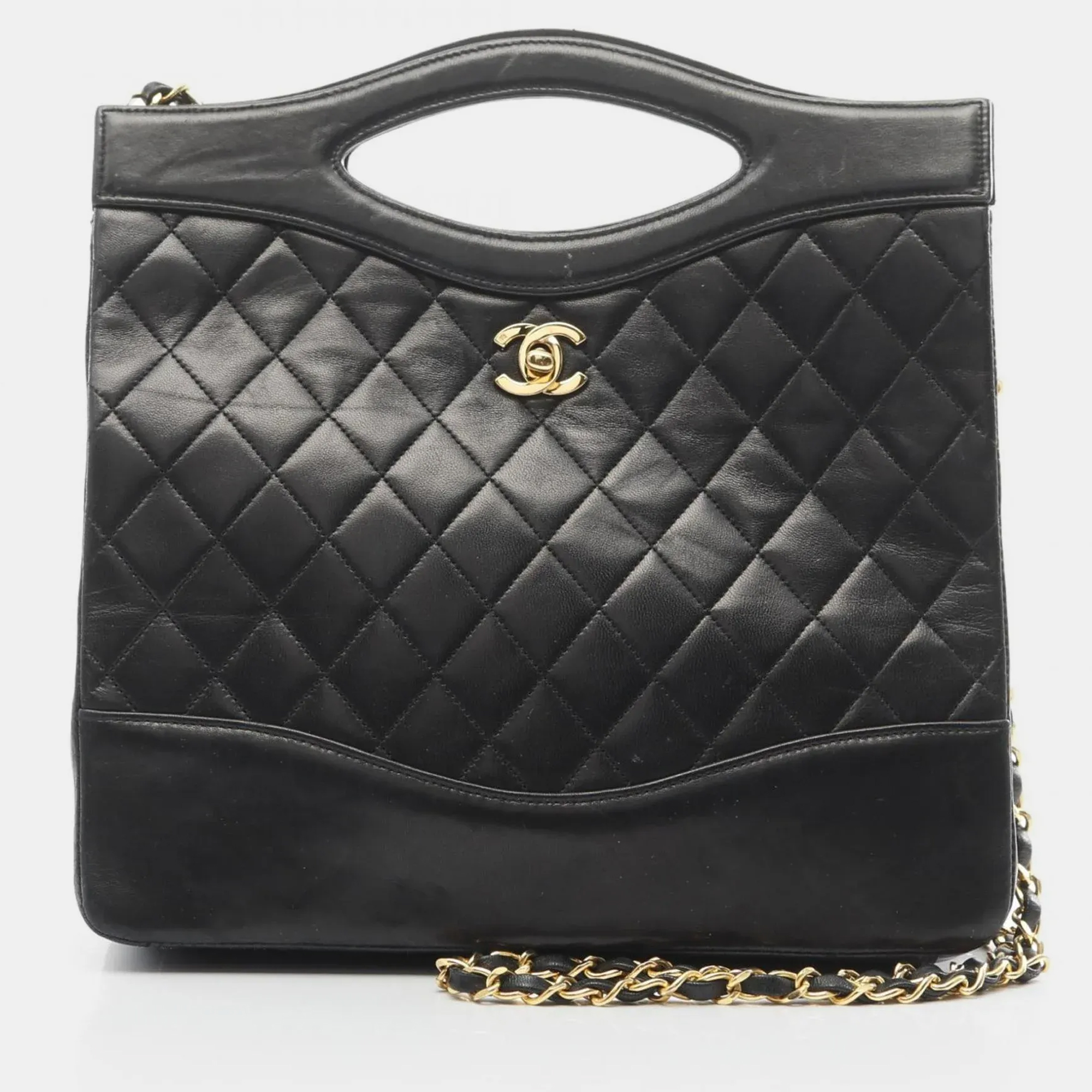 

Chanel 31 Black Lambskin Leather Shoulder Bag