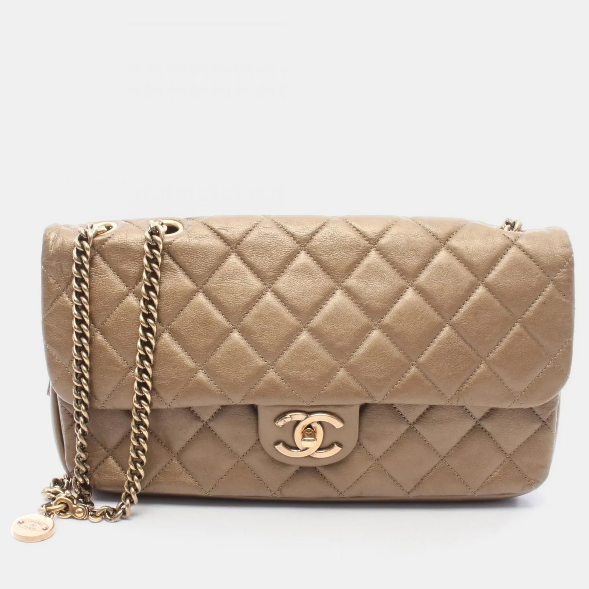 

Chanel Brown Leather Shoulder Bag