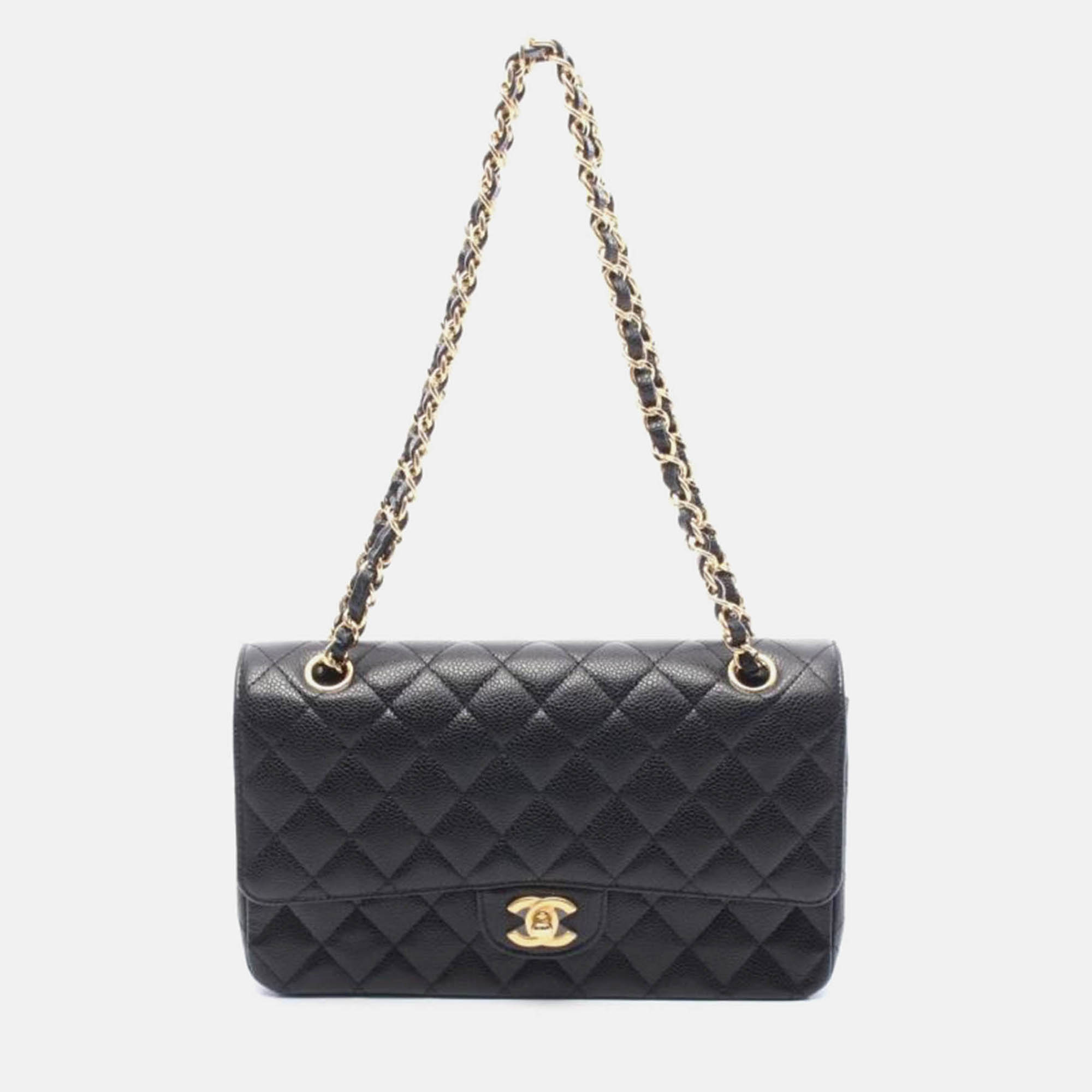 

Chanel Matelasse W Flap, Black