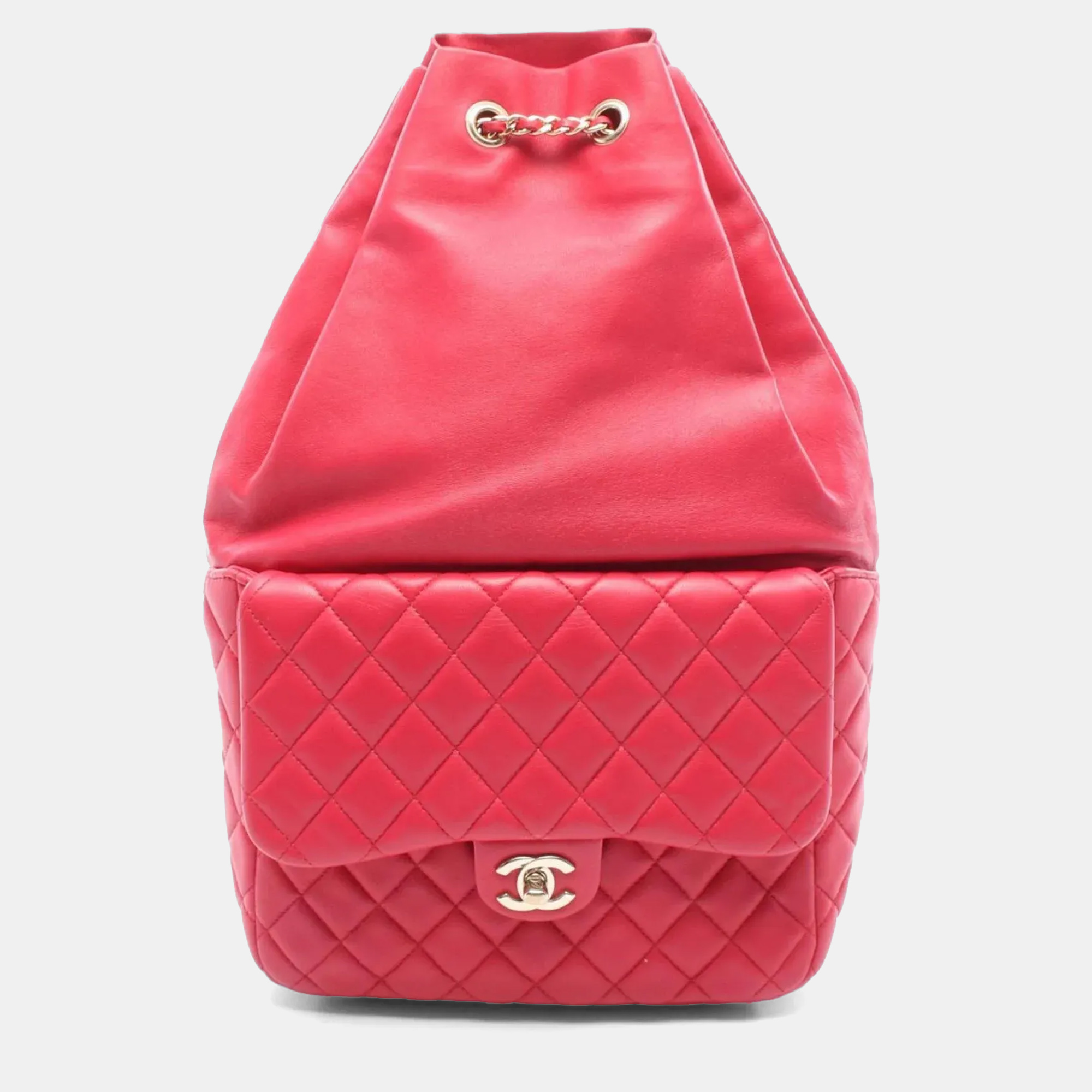 

Chanel Cruise Line Red Lambskin Leather Backpack