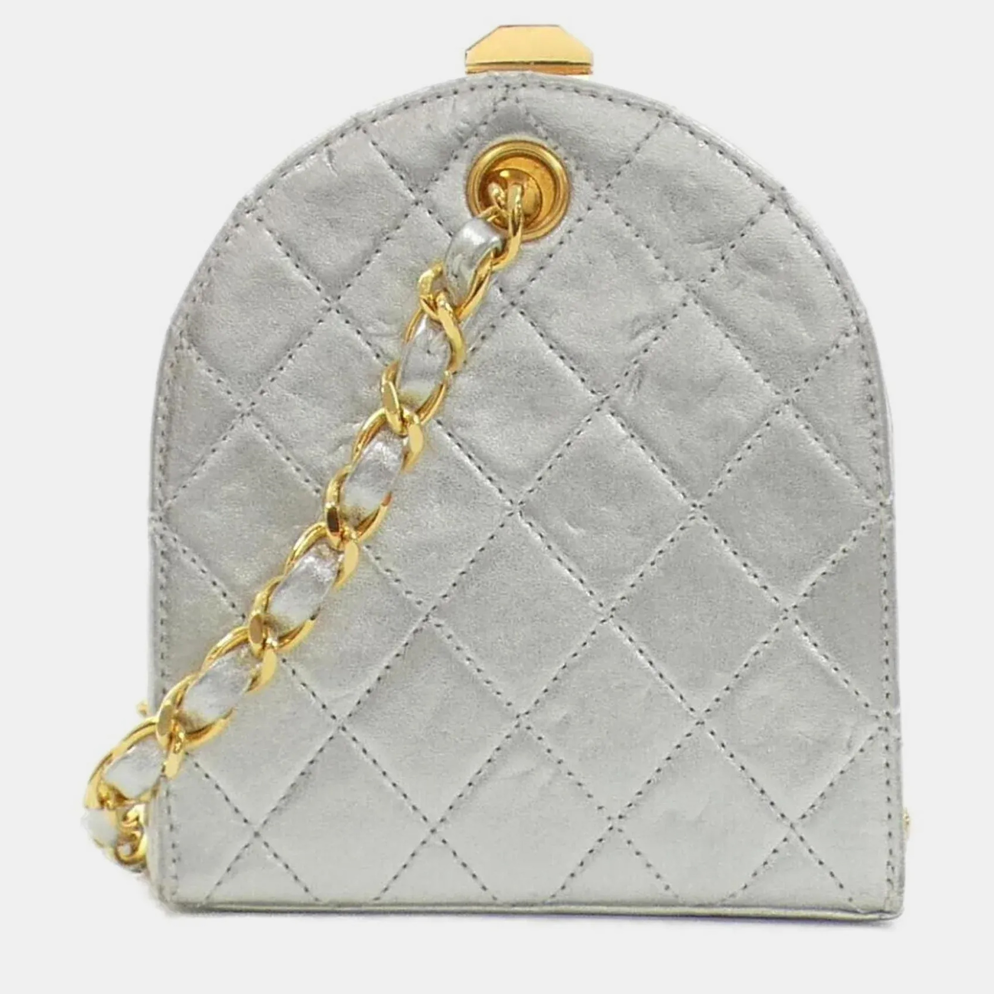 

Chanel Silver Shoulder Bag