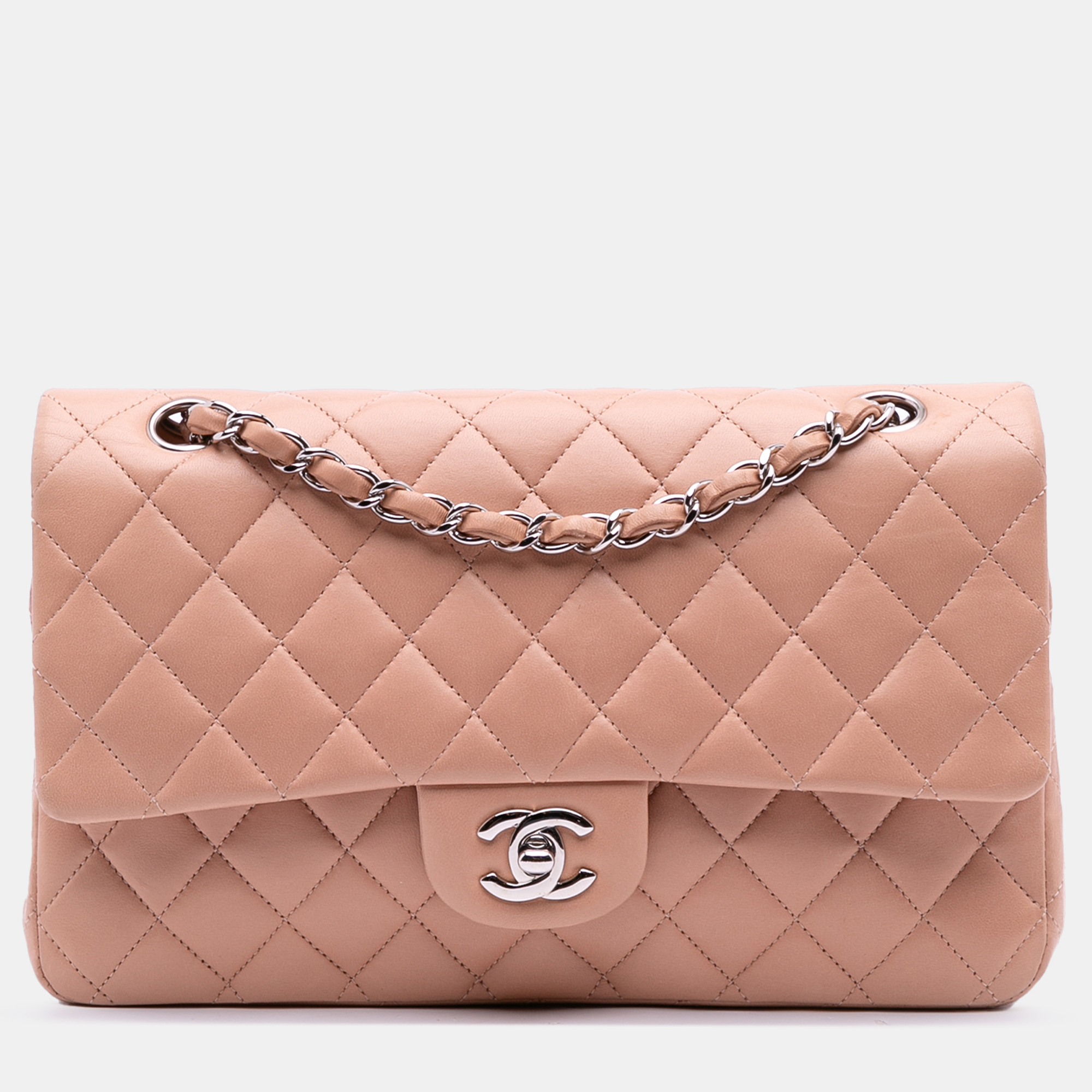 

Chanel Brown Medium Classic Lambskin Double Flap