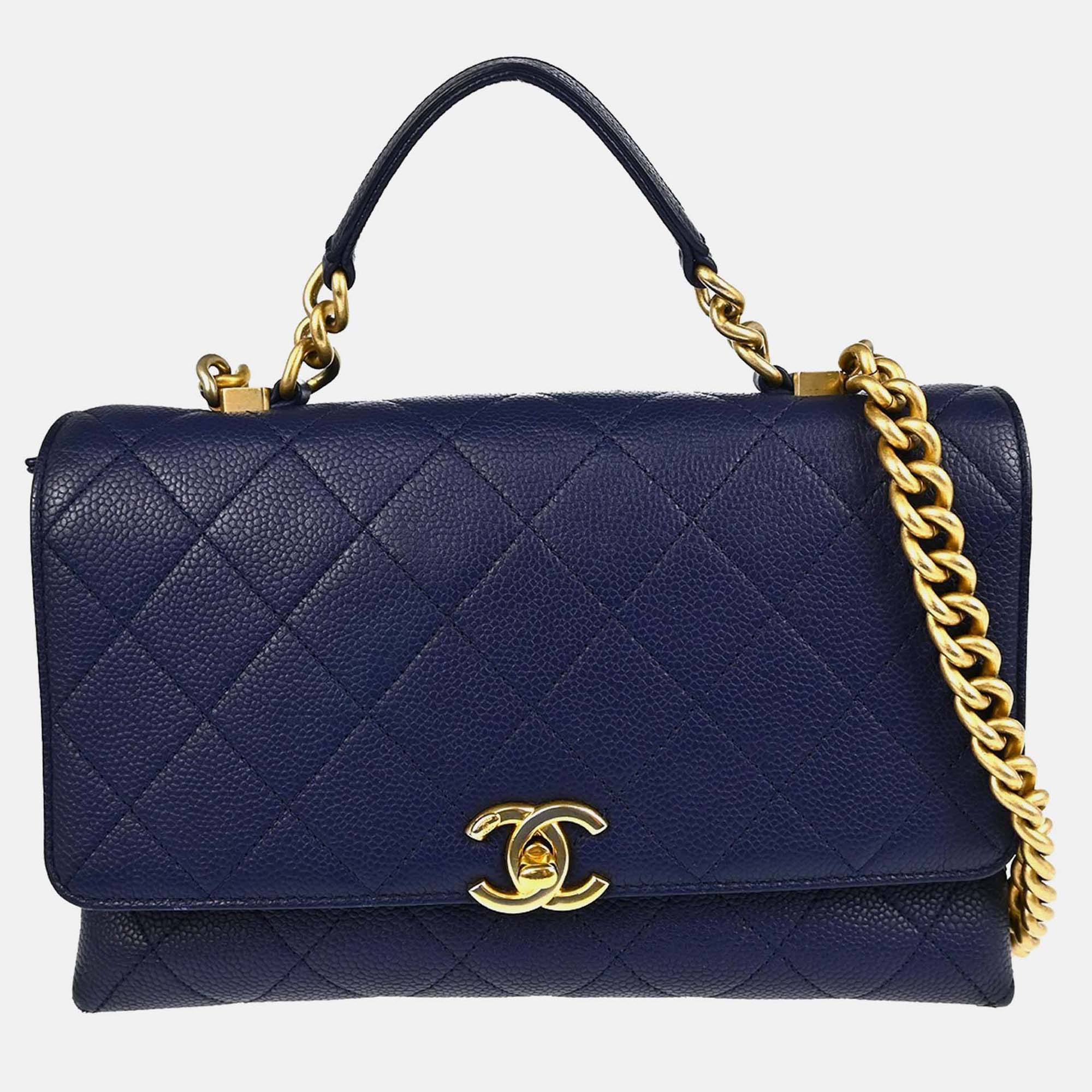 

Chanel Chic Affinity Blue Calfskin Handbag