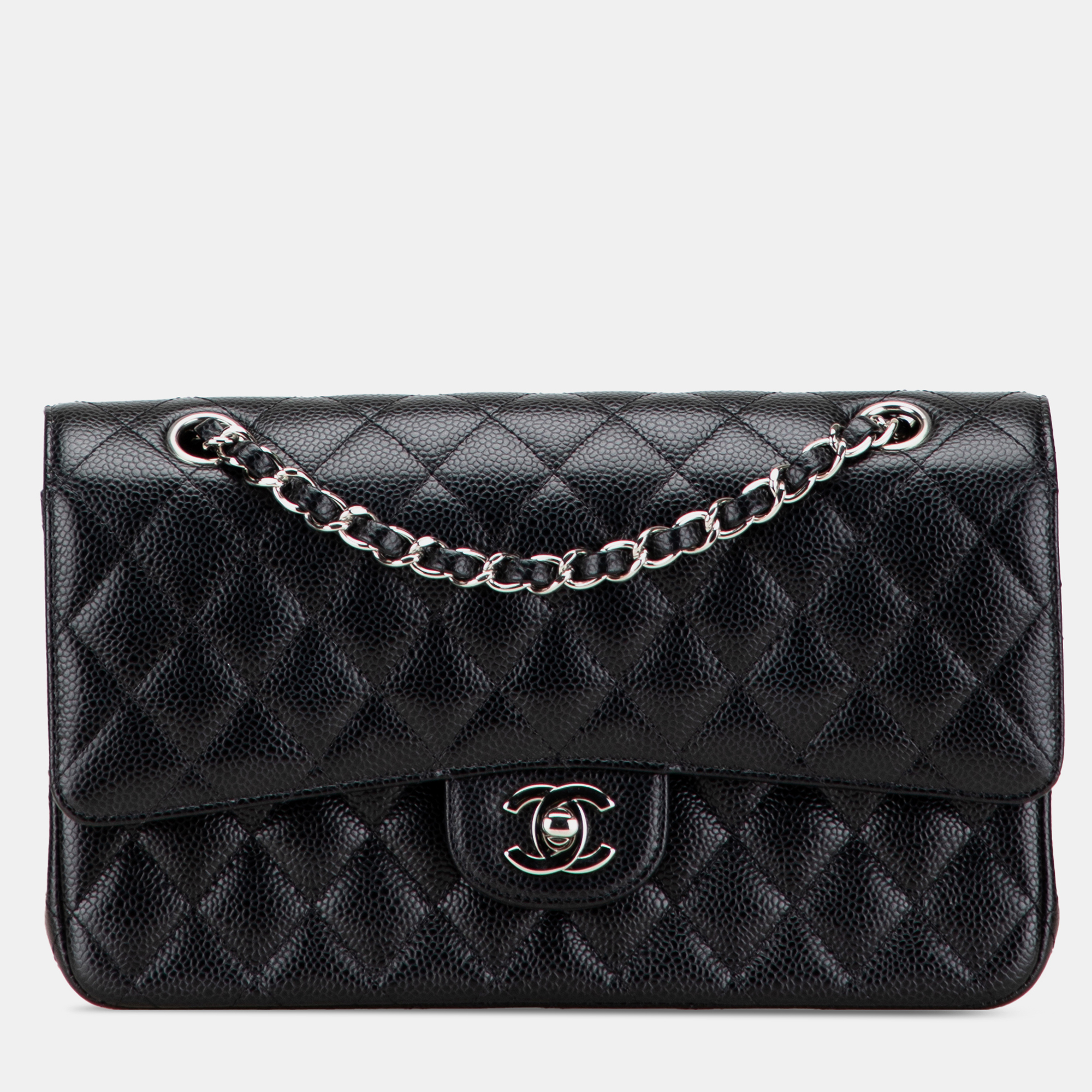 

Chanel Black Medium Classic Caviar Double Flap