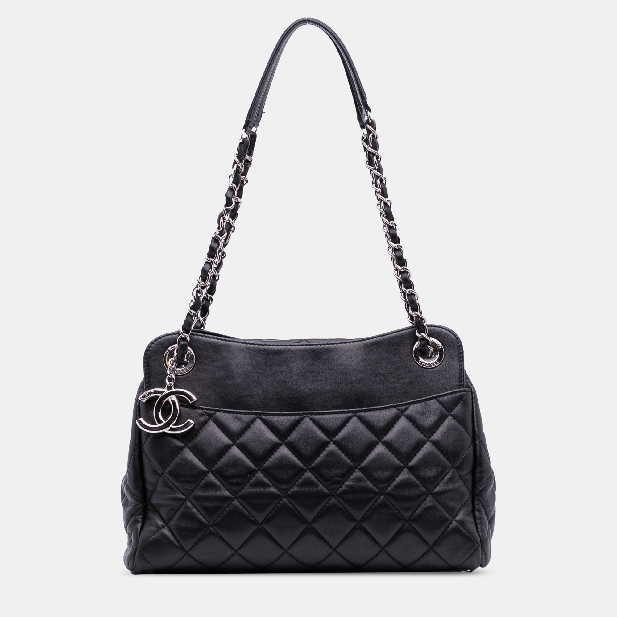 

Chanel Black Quilted Lambskin 7 Tote