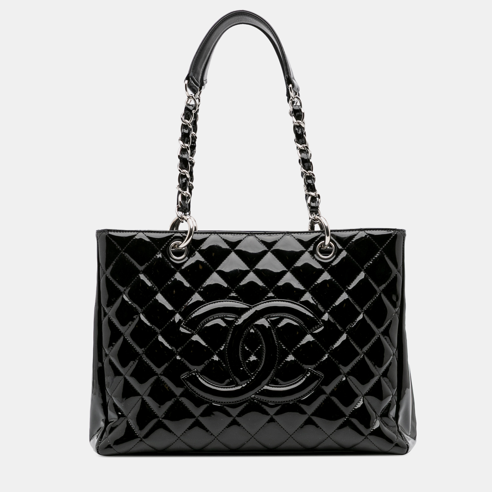 

Chanel Black Patent Grand Shopping Tote