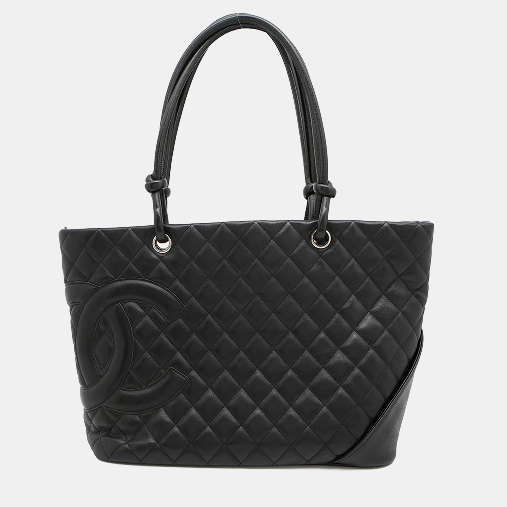 

Chanel Cambon Line Black Lambskin Large Tote