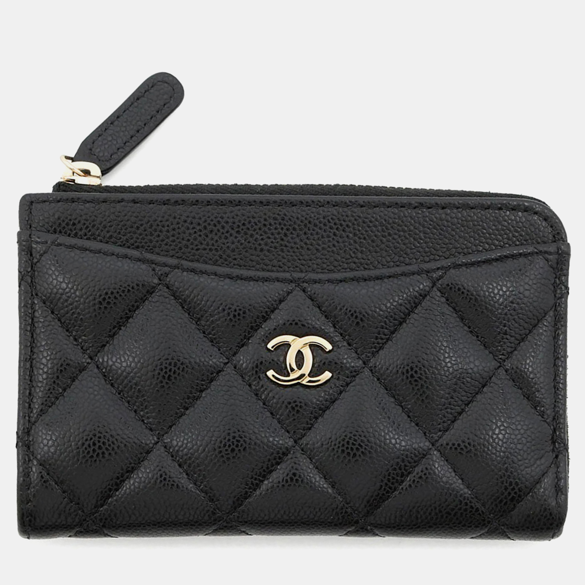 

Chanel Matelasse Fragment Card Case Black Caviar Leather