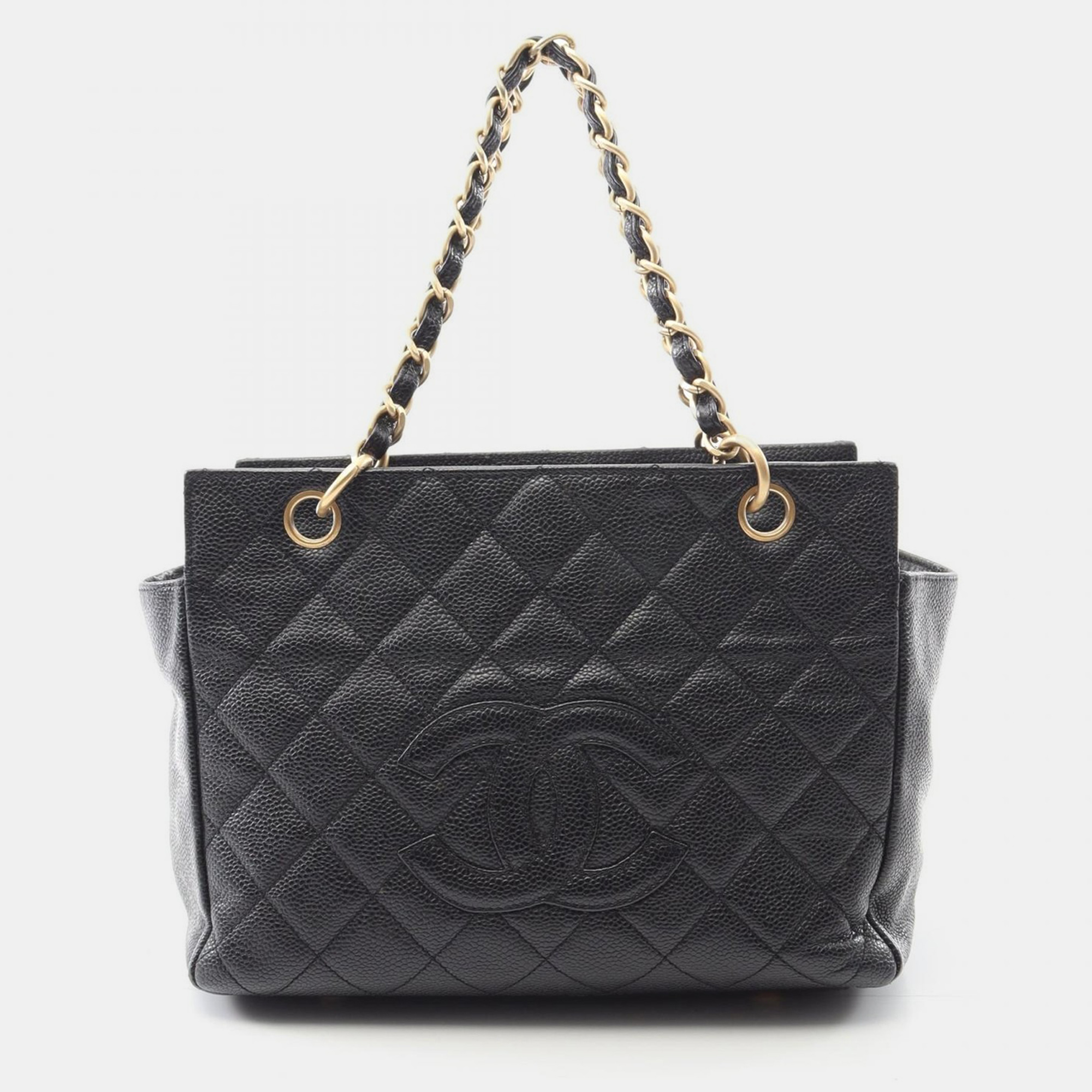 

Chanel Matelasse Chain Handbag Calfskin Black Ghw coco Cc