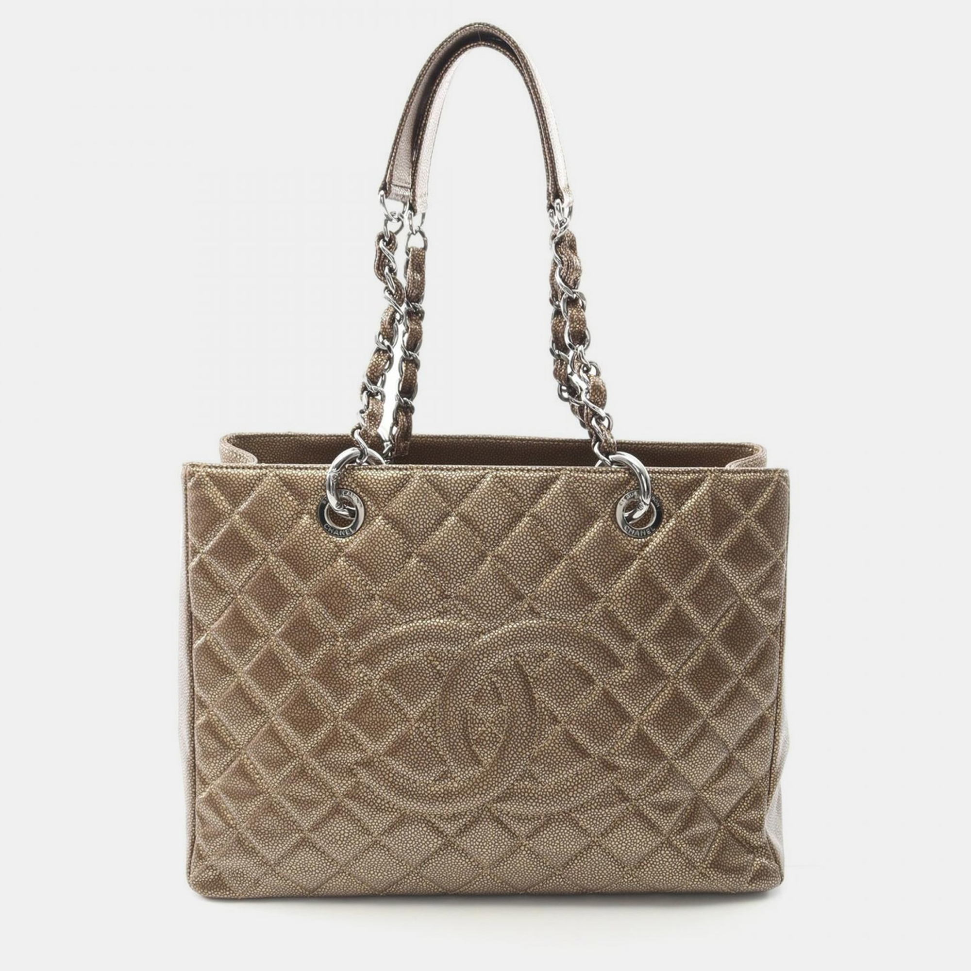 

Chanel Matelasse Grand Shopping Tote Gst Bag A50995 Calfskin Gold Shw