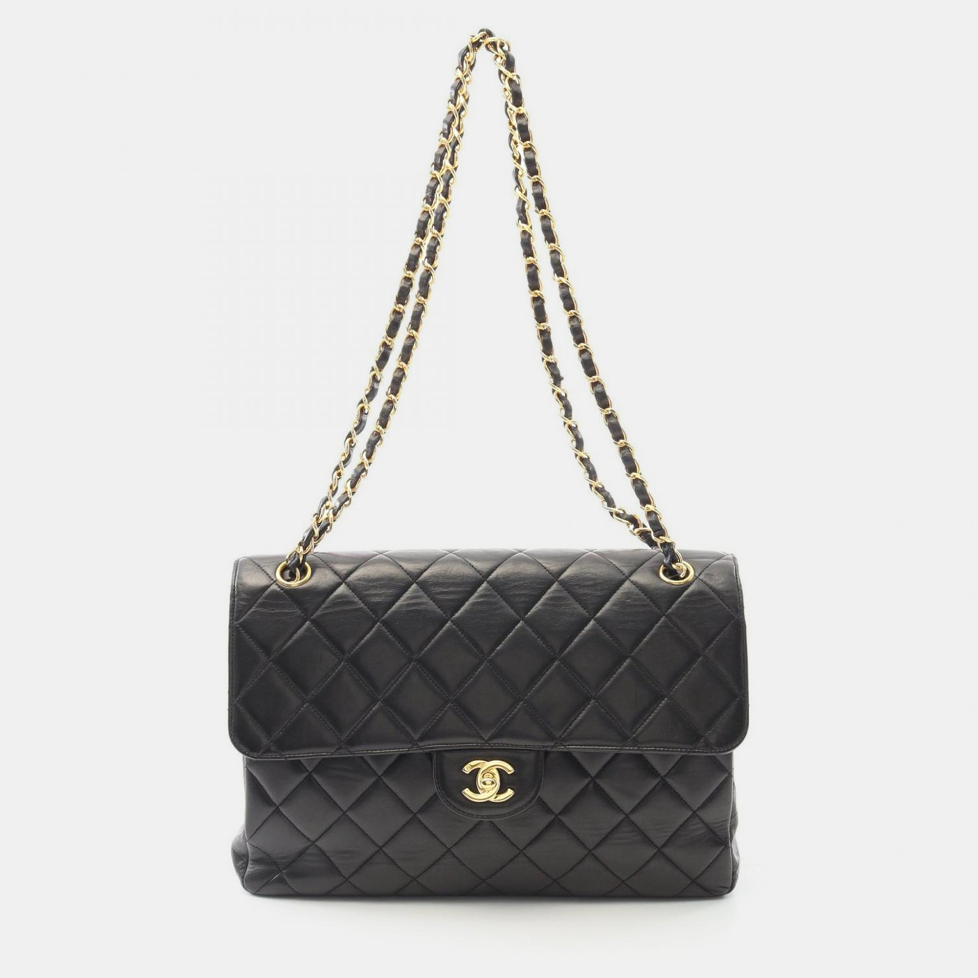 

Chanel Matelasse Double Face Chain Shoulder Bag Lambskin Black Ghw