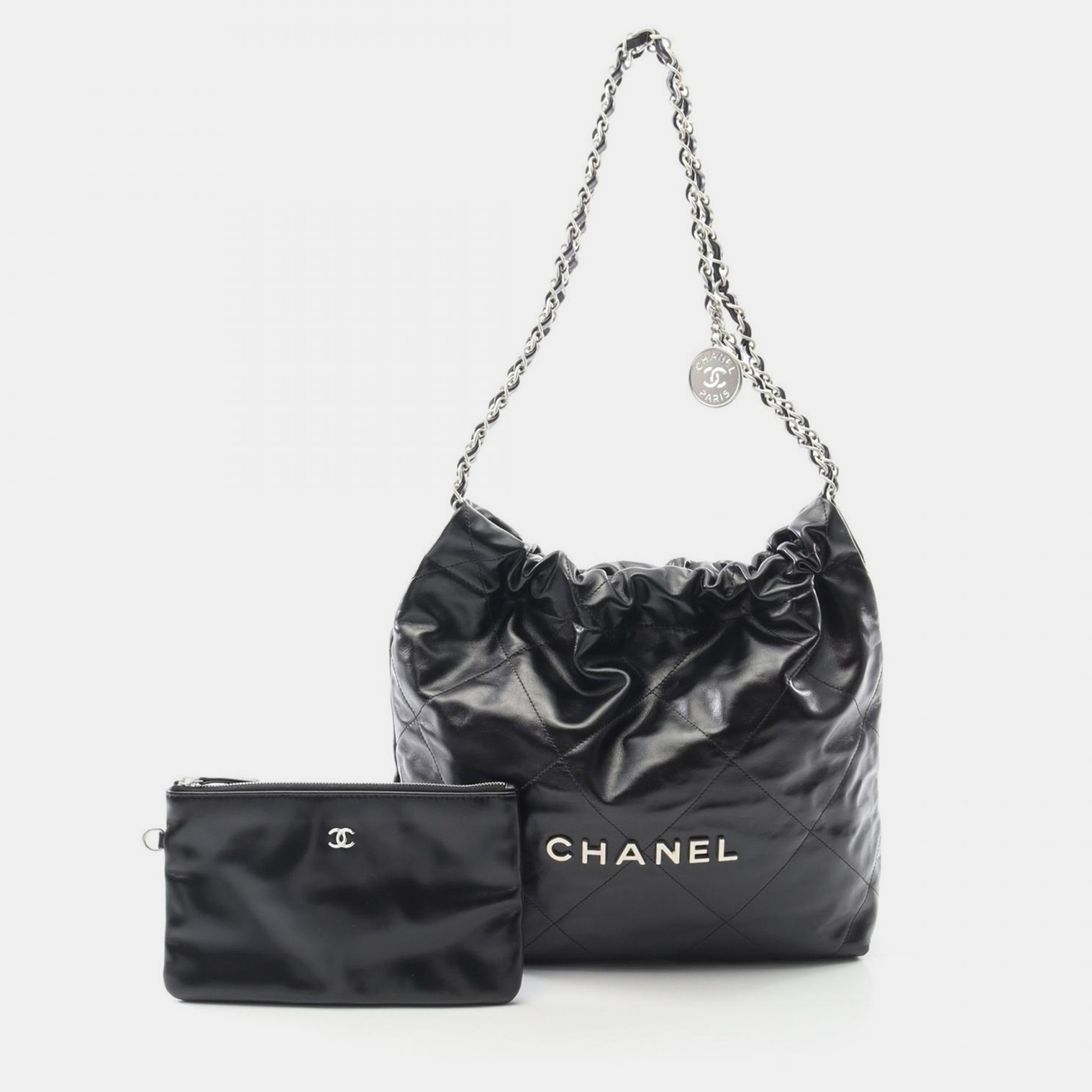 

Chanel Matelasse Chanel 22 Small Chain Shoulder Bag Leather Black Shw