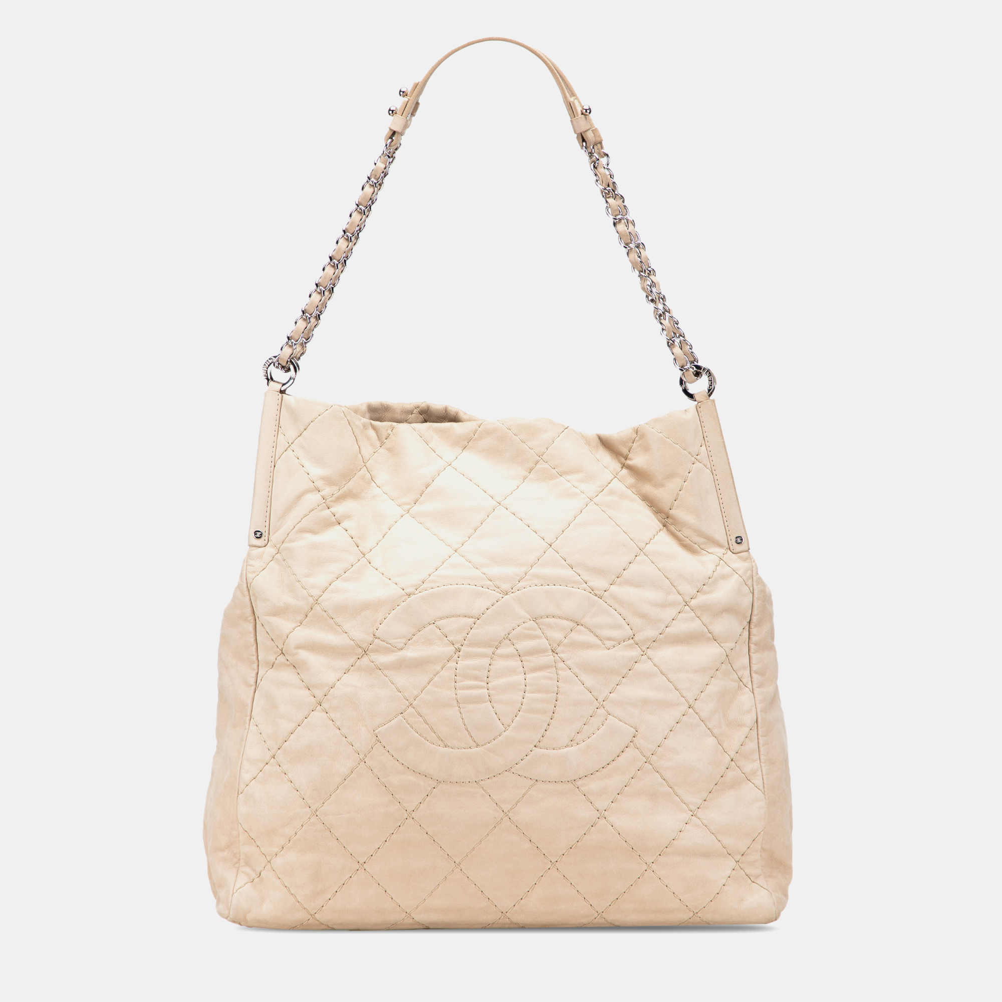 

Chanel Beige Iridescent Calfskin Sea Hit Tote