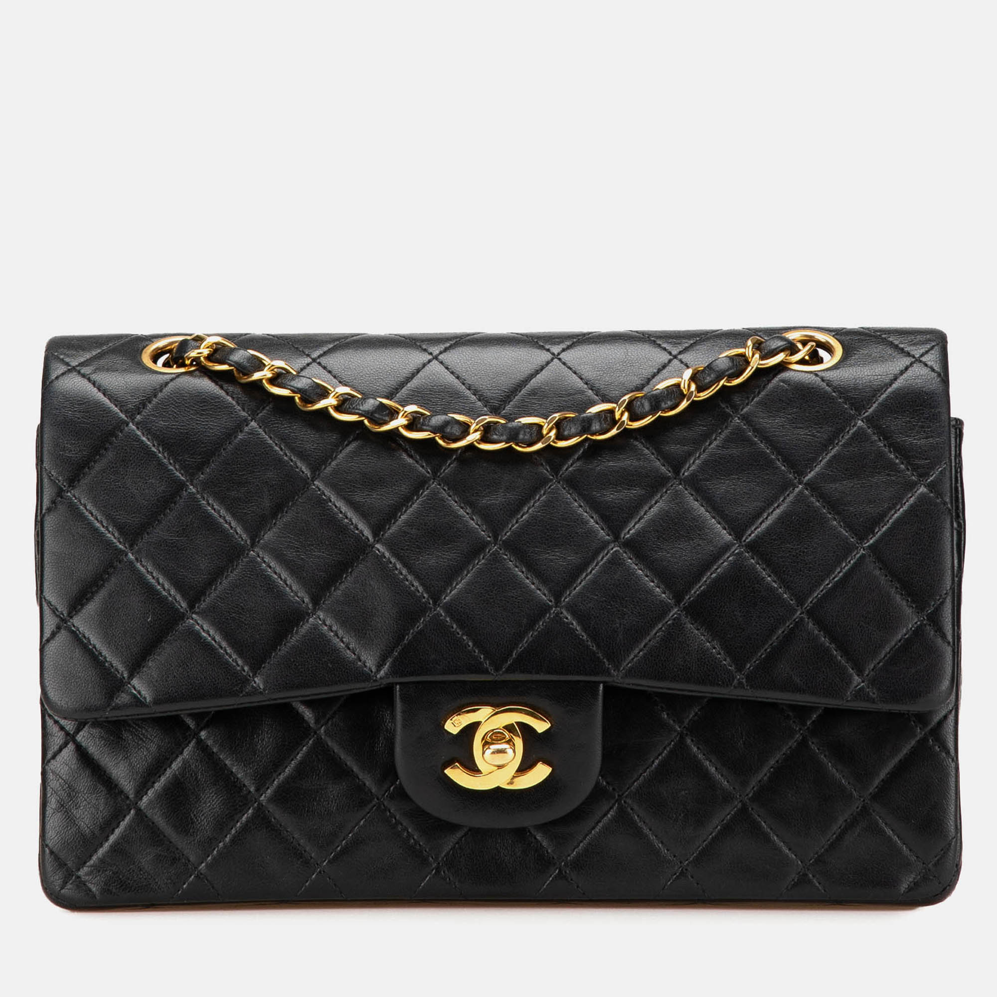 

Chanel Black Medium Classic Lambskin Double Flap