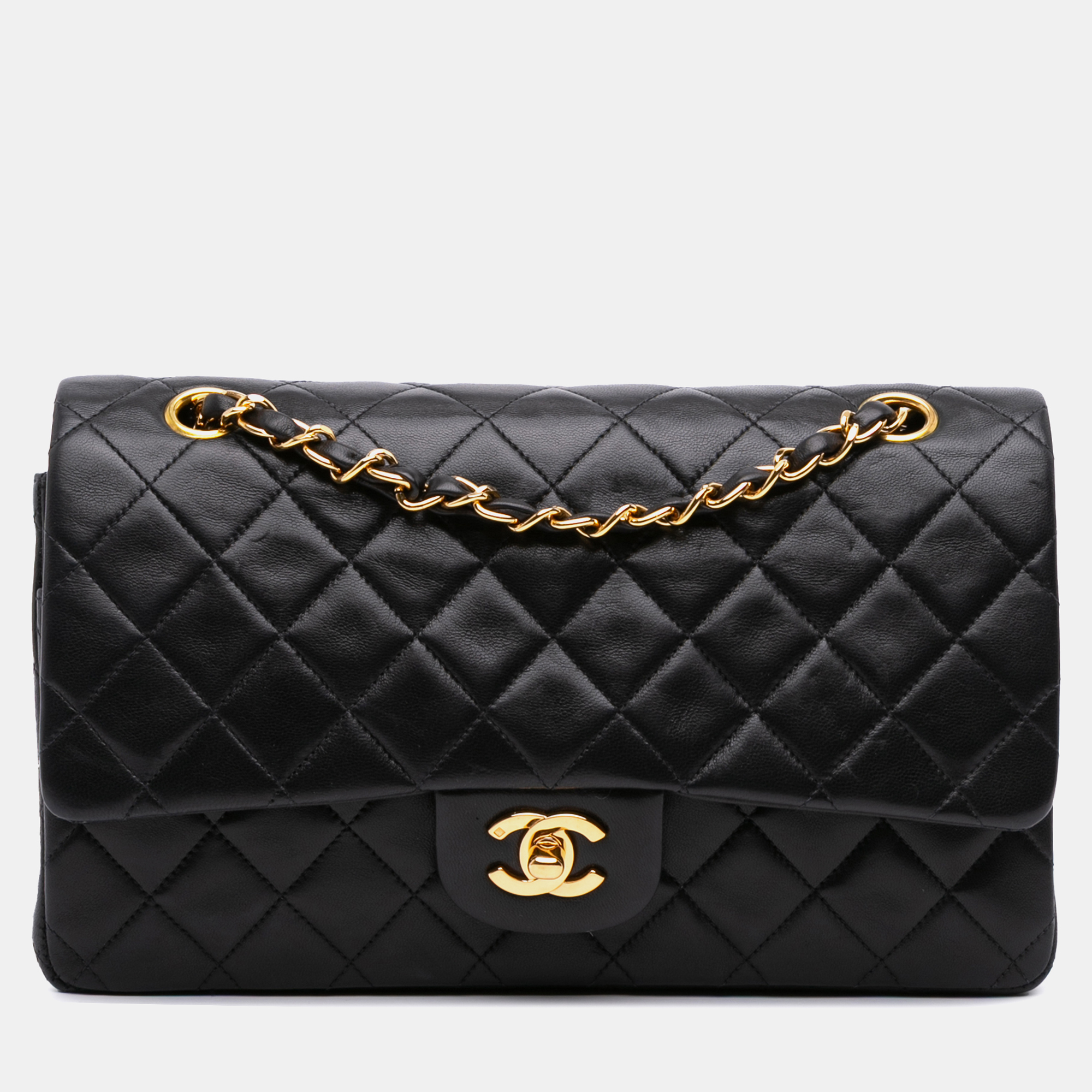 

Chanel Medium Classic Lambskin Double Flap, Black