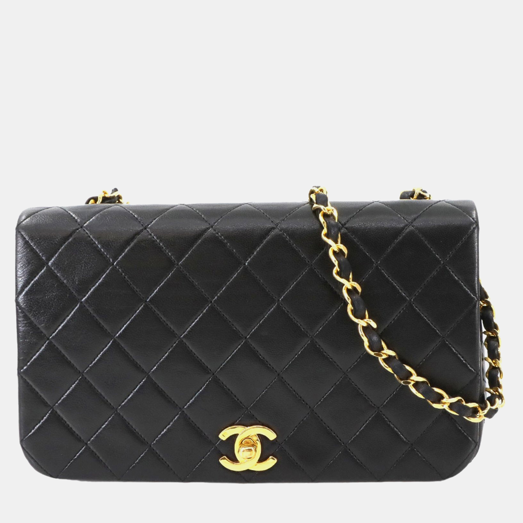 

Chanel Matelasse Black Lambskin Chain Shoulder Bag