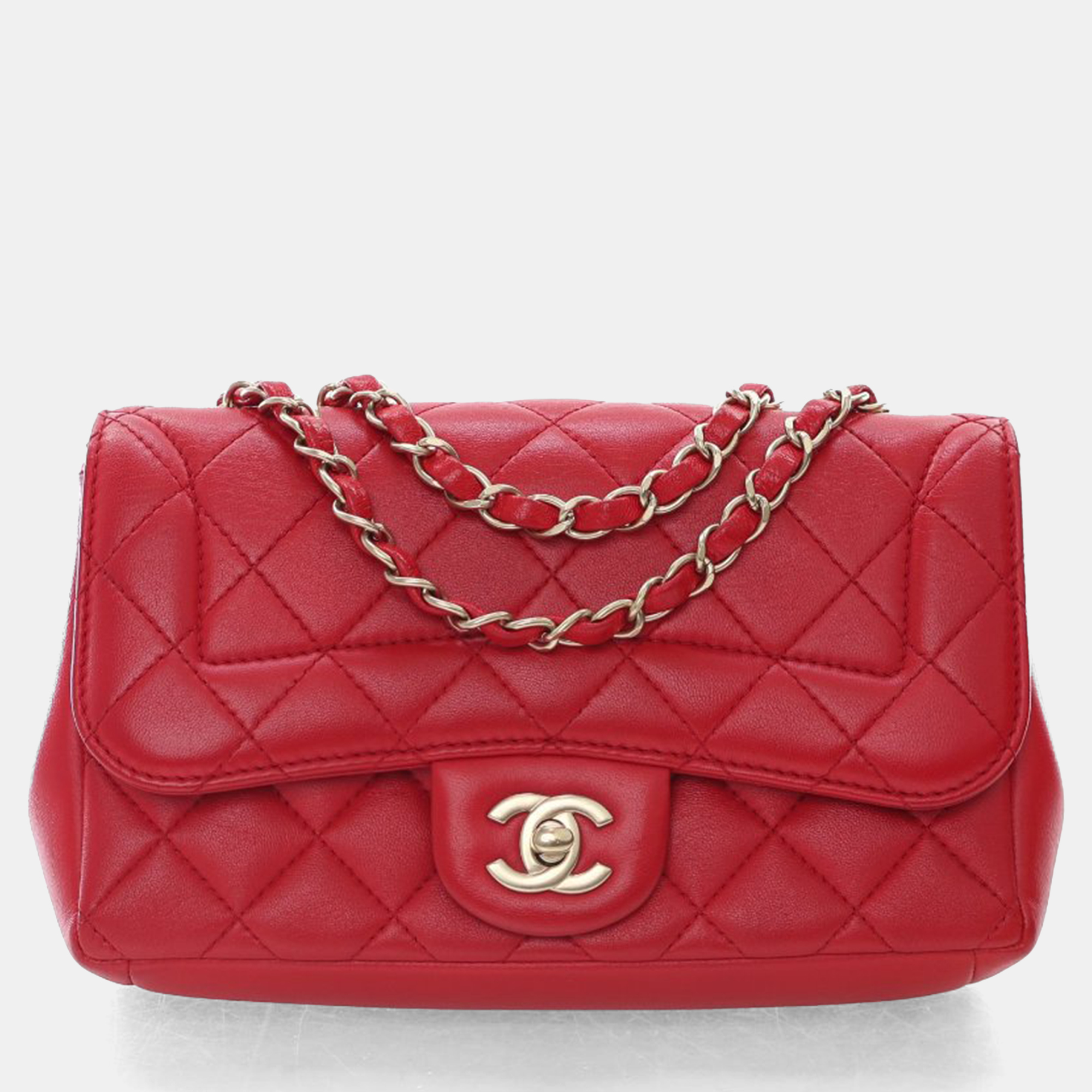 

Chanel Mademoiselle Flap Small Red Calfskin Shoulder Bag