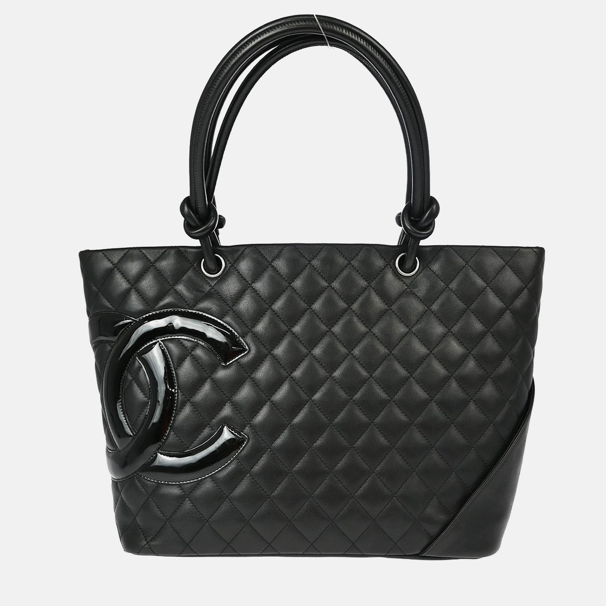 

Chanel Cambon Ligne Black Calfskin Tote Bag