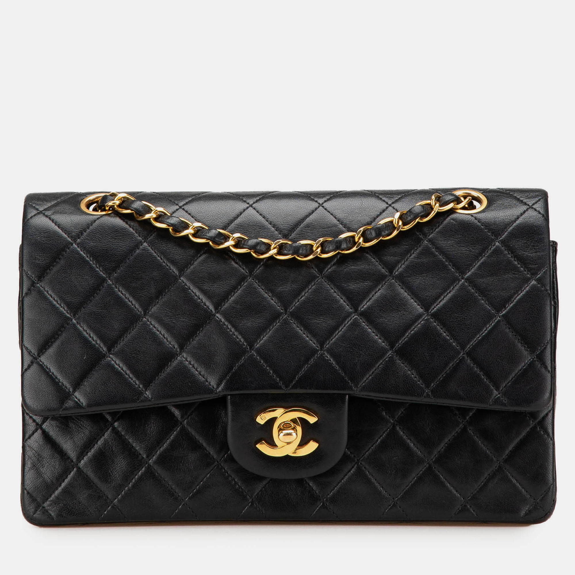 

Chanel Black Medium Classic Lambskin Double Flap