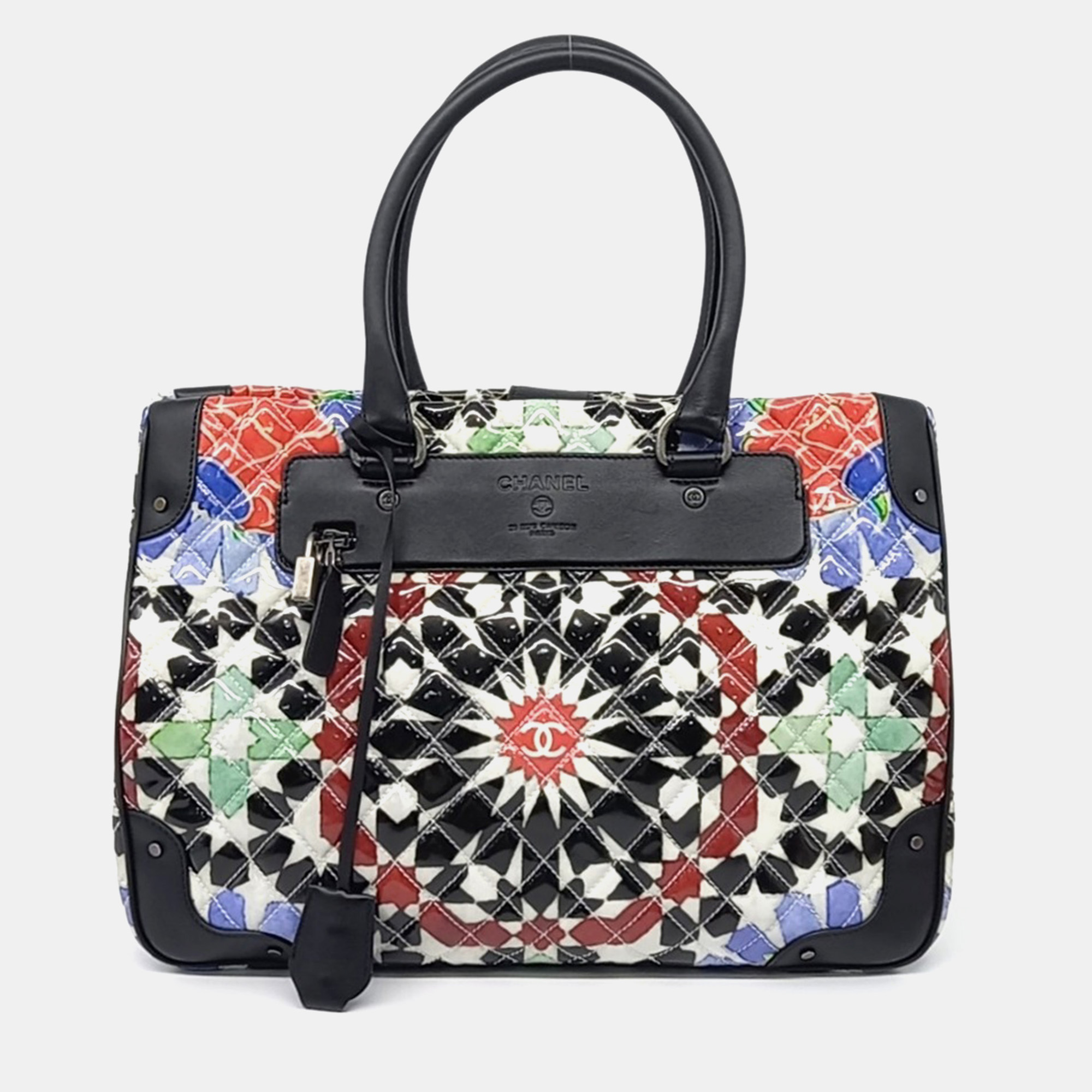 

Chanel Multicolor Coated Canvas Dallas tote and shoulder bag