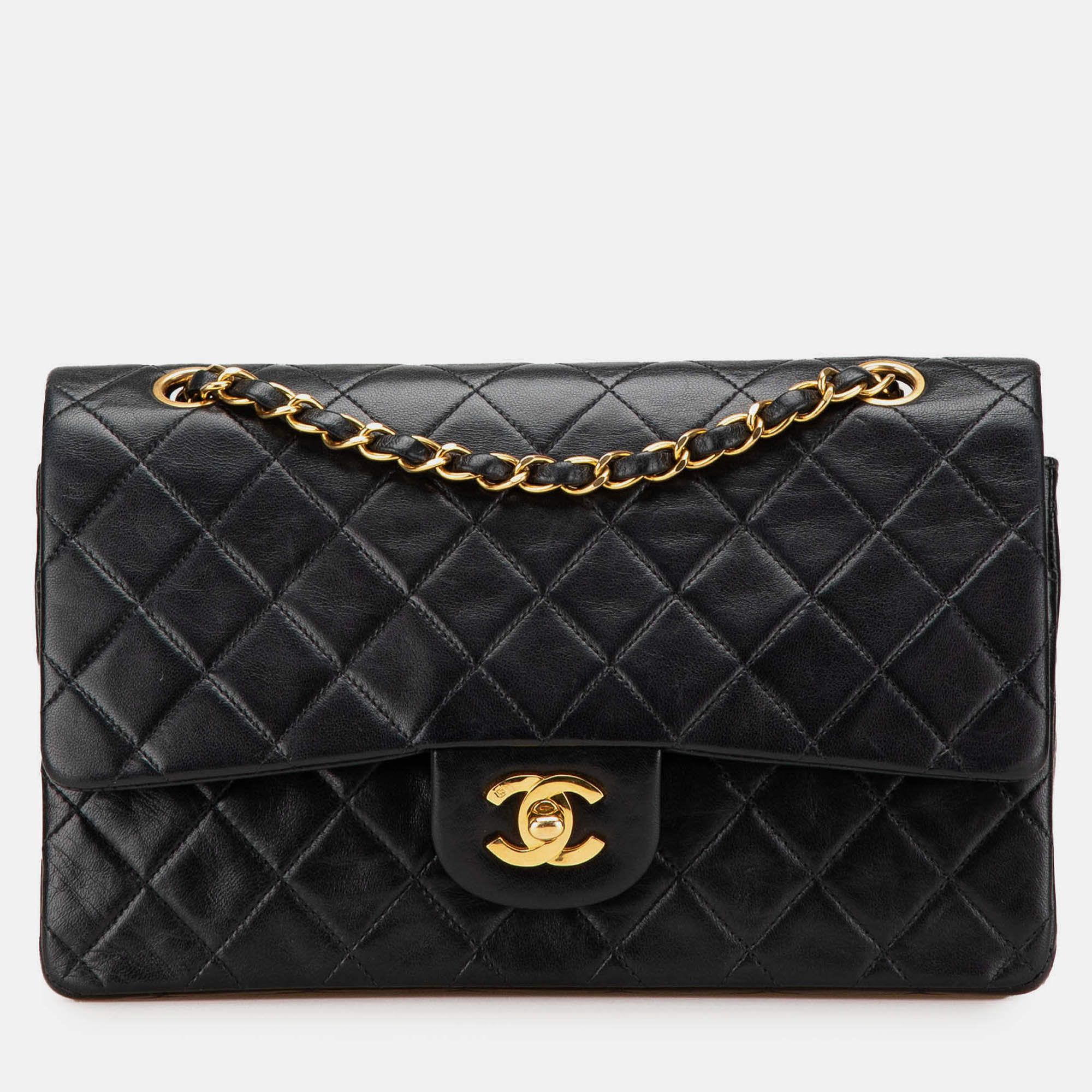 

Chanel Black Medium Classic Lambskin Double Flap