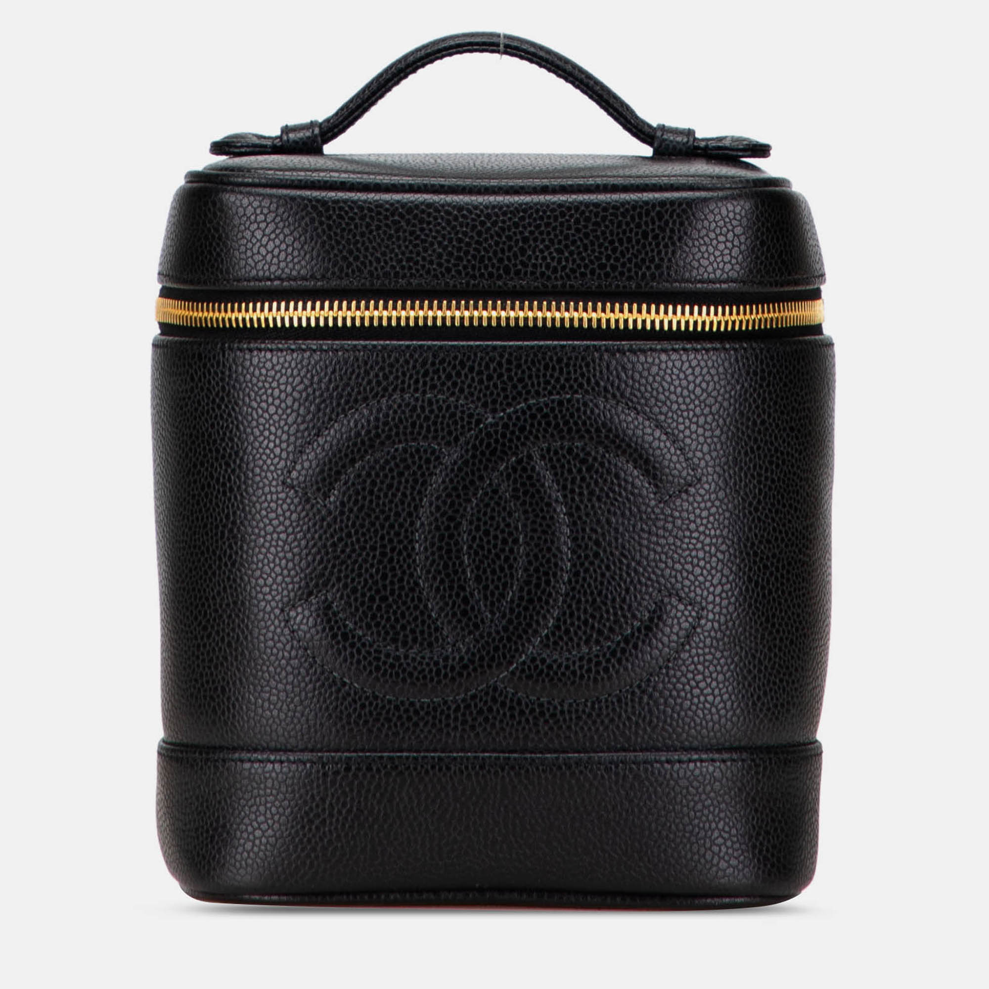 

Chanel Black CC Caviar Vanity Case