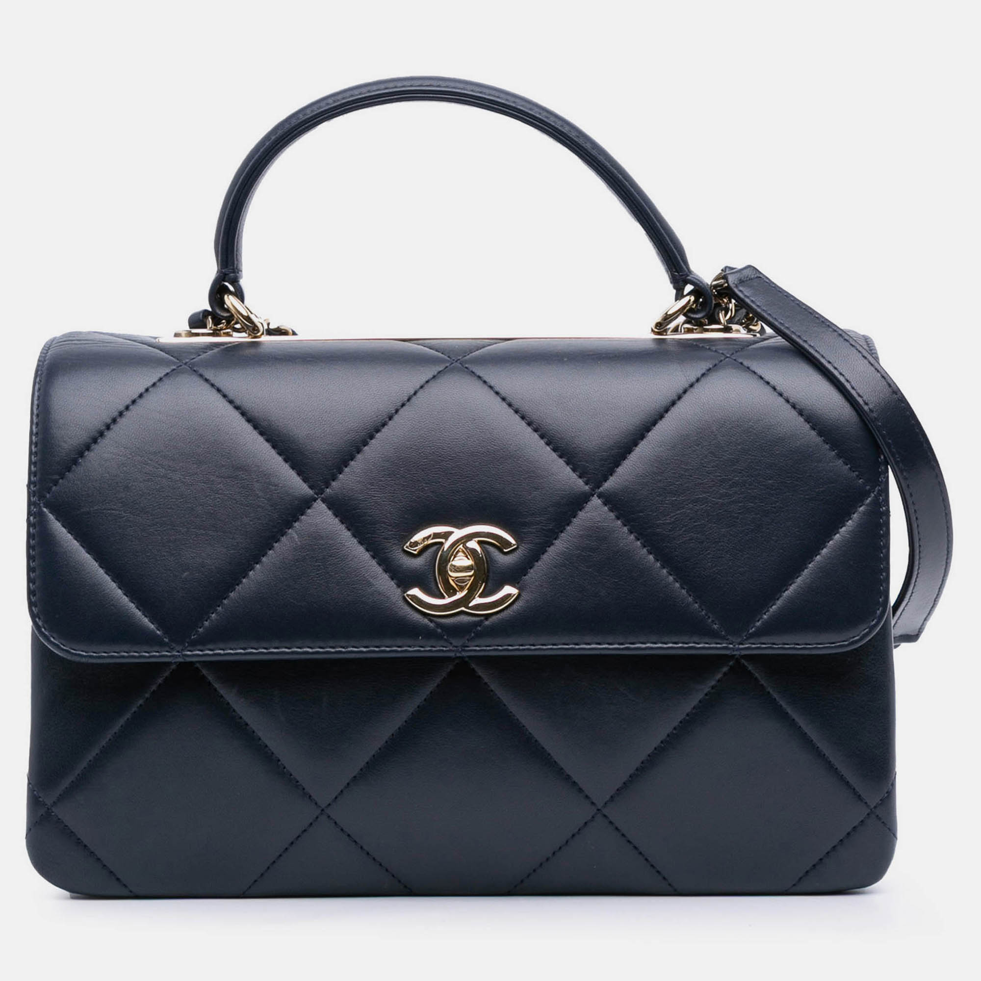 

Chanel Black Medium Lambskin Trendy CC Top Handle Bag