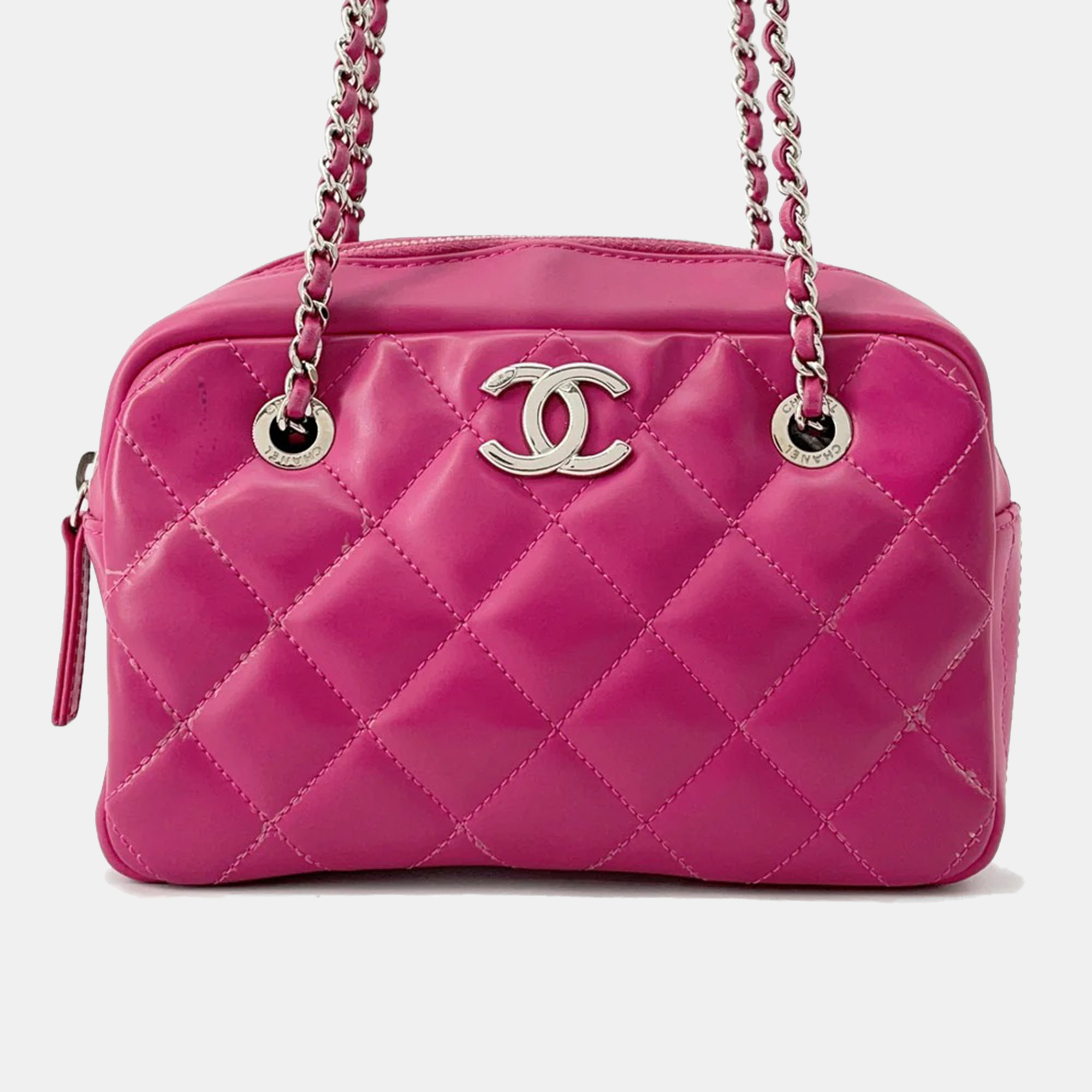 

Chanel Cocorain Chain Shoulder Pink Rubber