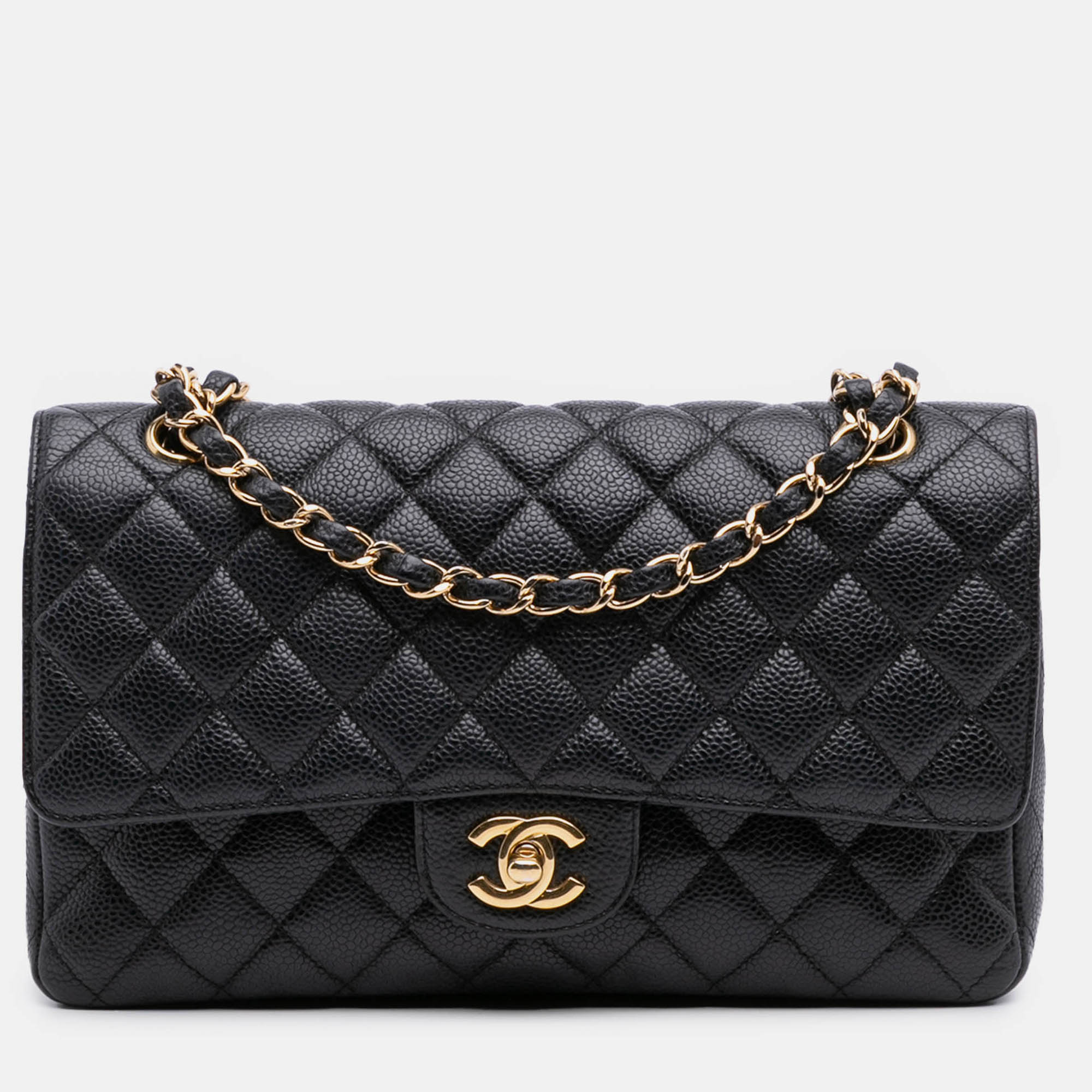 

Chanel Black Medium Classic Caviar Double Flap