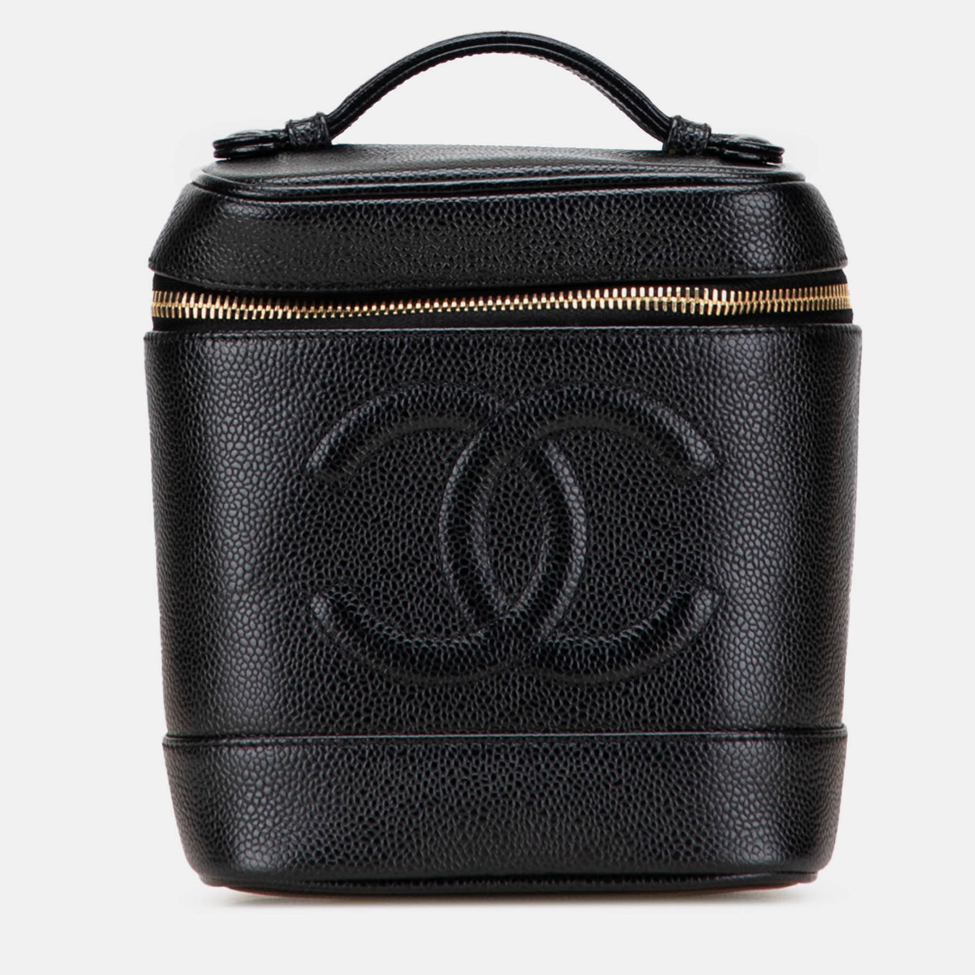 

Chanel Black CC Caviar Vanity Bag