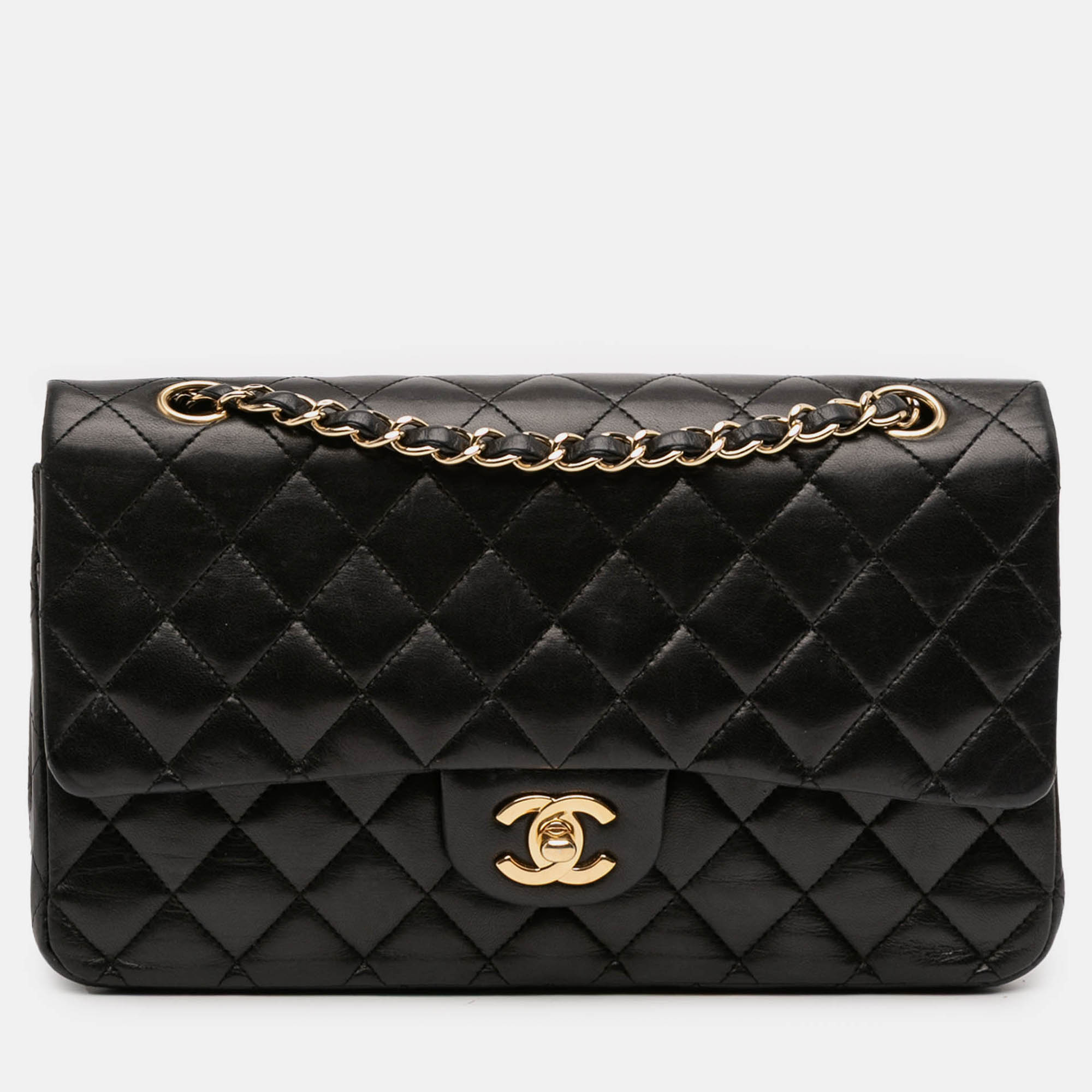 

Chanel Black Medium Classic Lambskin Double Flap