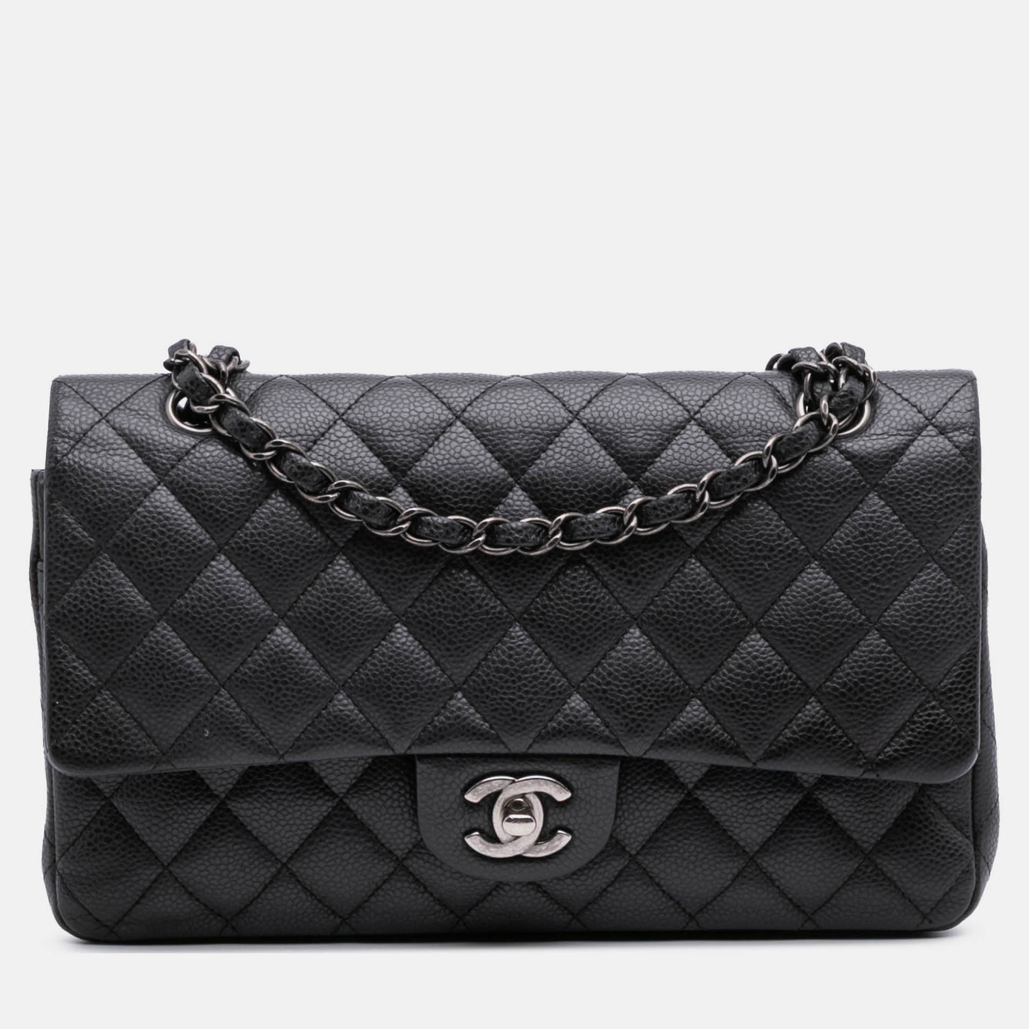 

Chanel Black Medium Classic Caviar Double Flap