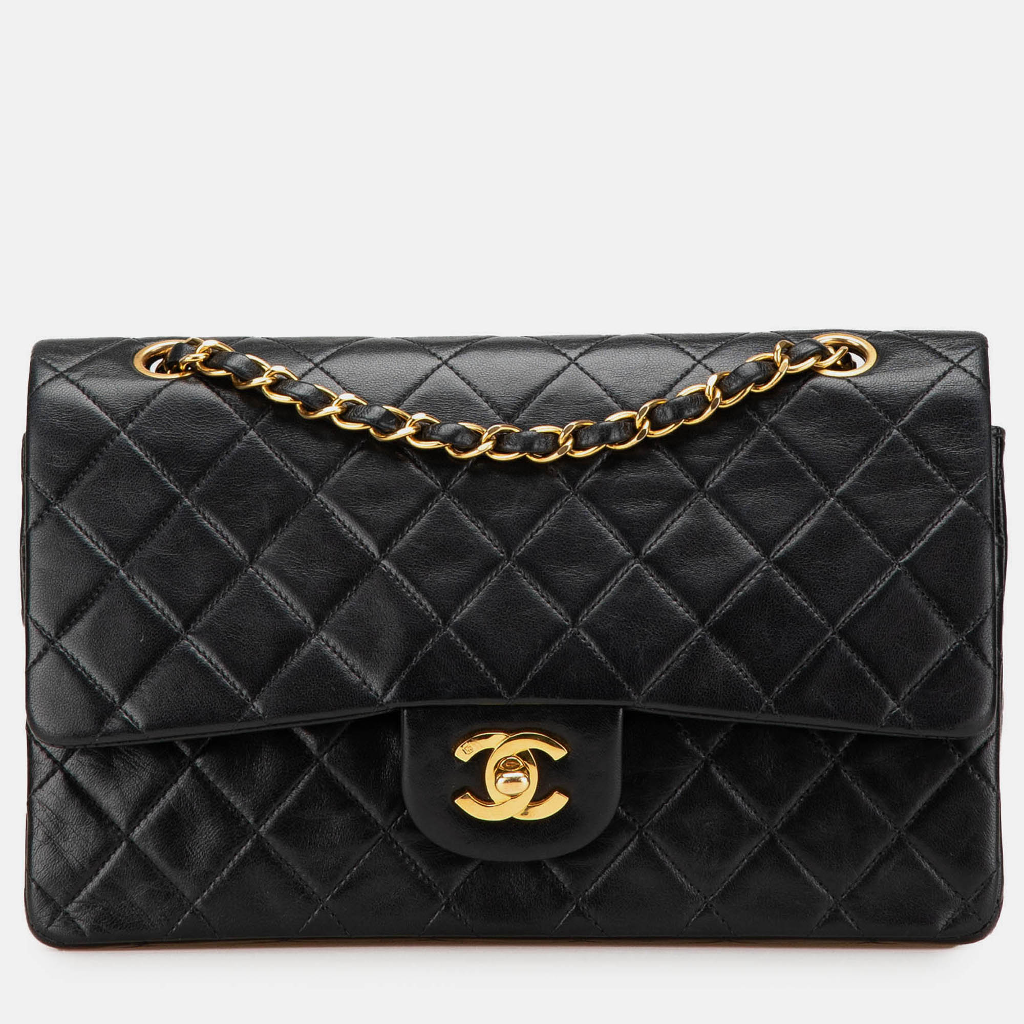 

Chanel Black Medium Classic Lambskin Double Flap