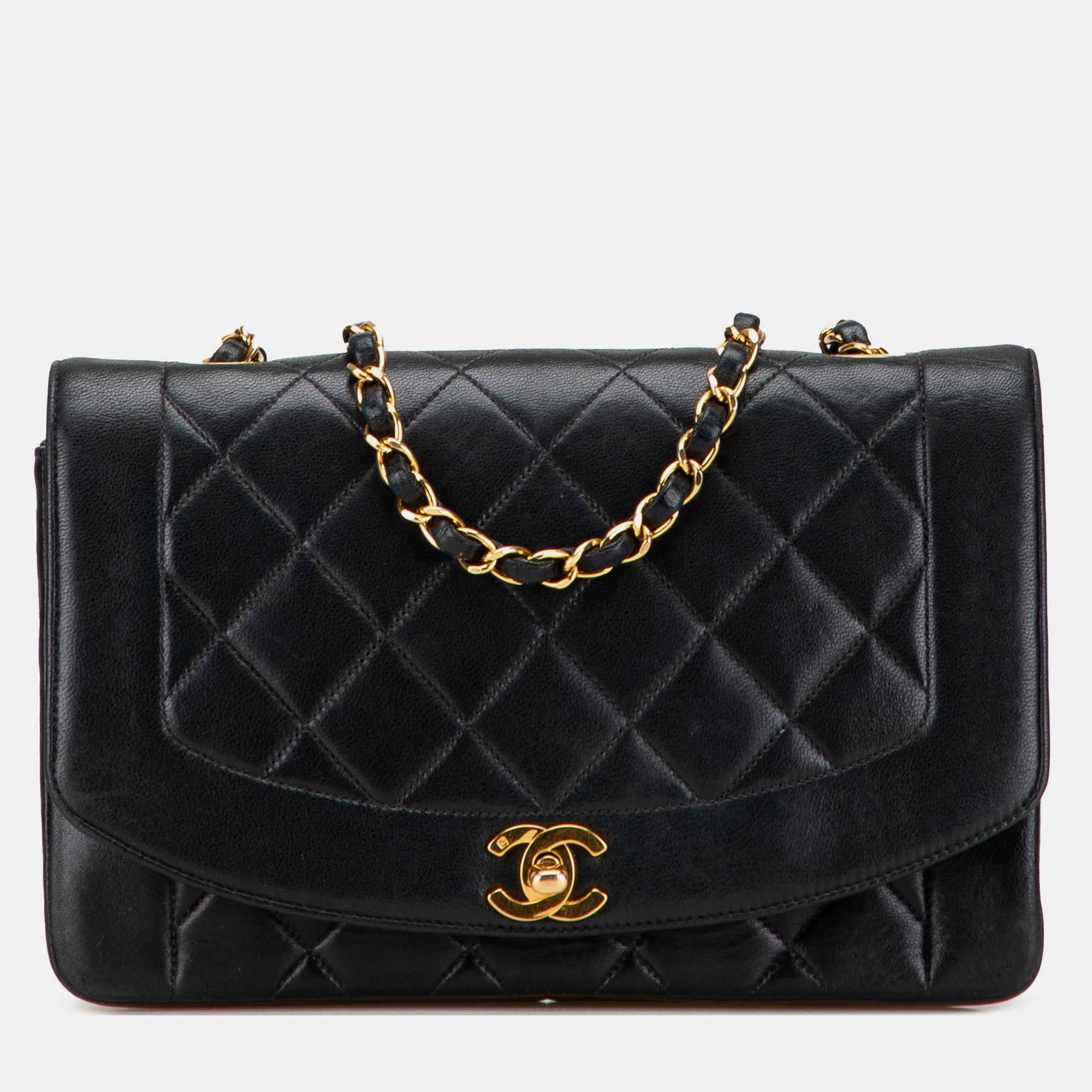 

Chanel Black Medium Lambskin Diana Flap