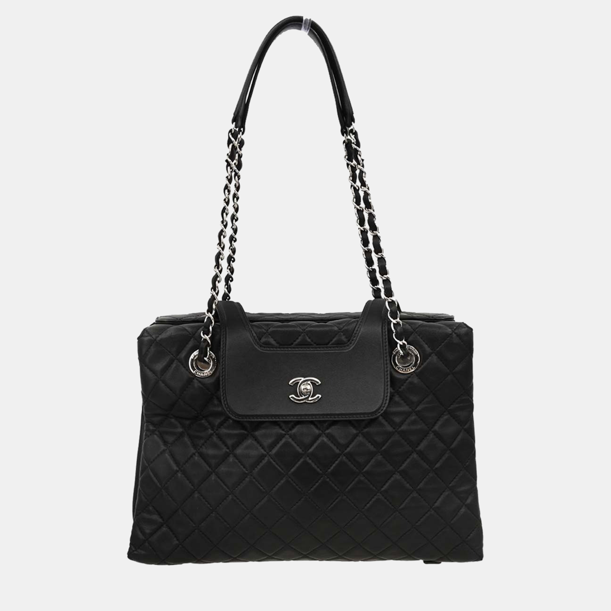 

Chanel Black Lambskin Tote Handbag