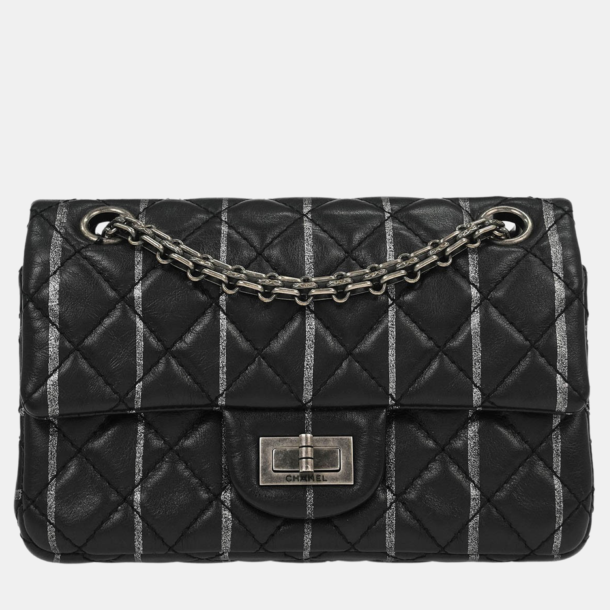 

Chanel Black Calfskin Mademoiselle Lock Shoulder Bag