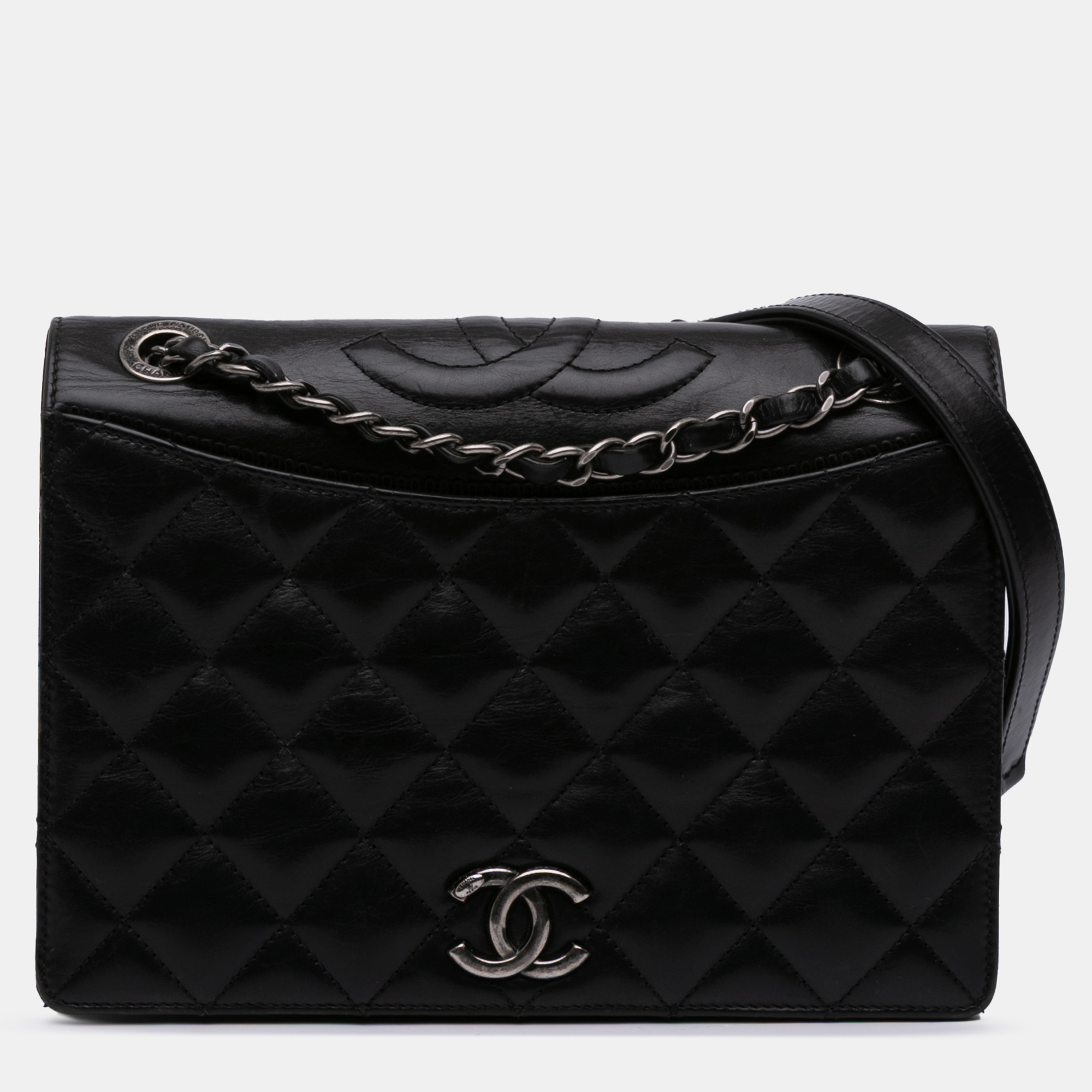 

Chanel Black Medium Quilted Lambskin Ballerine Flap