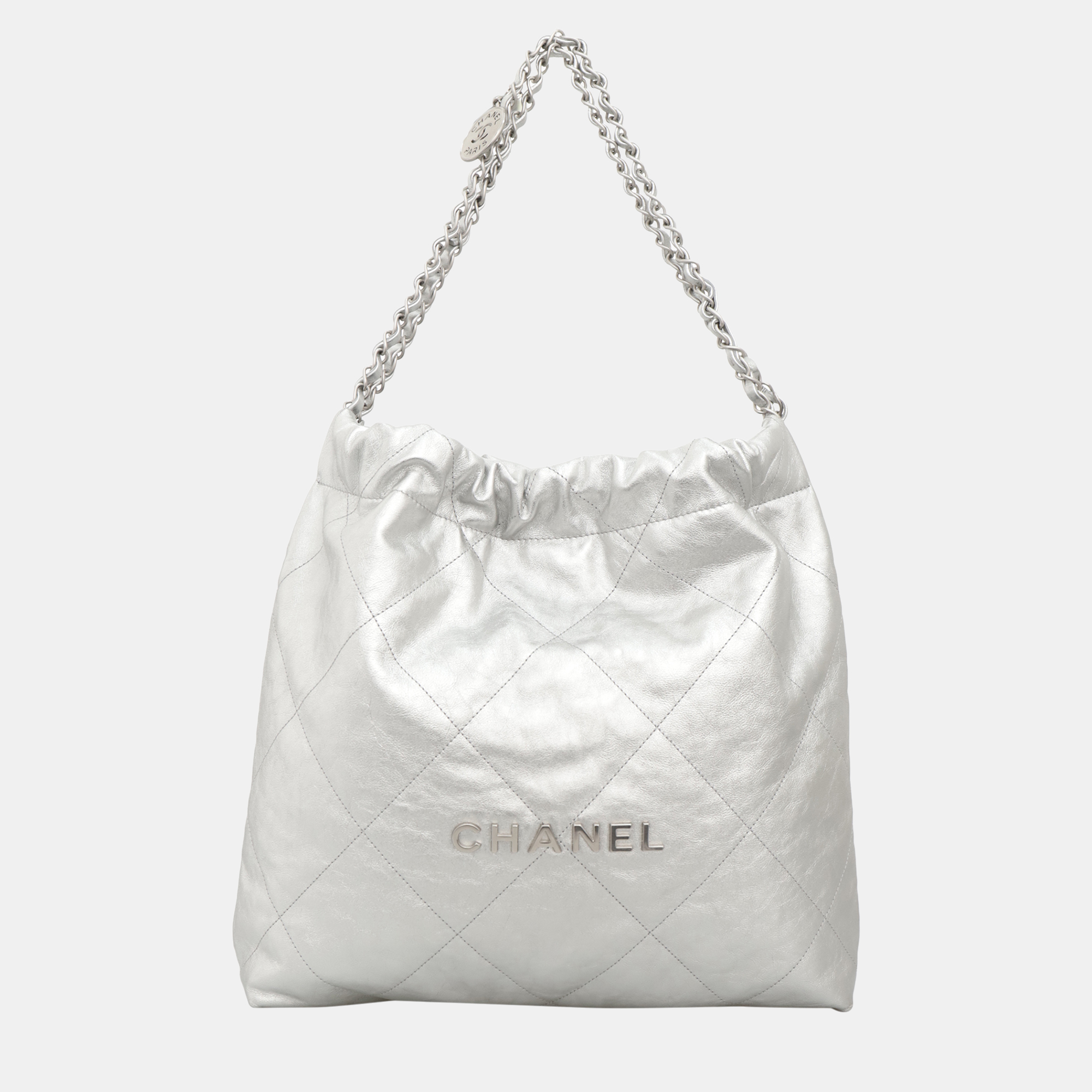 

Chanel Medium C22 Shoulder Bag, Silver