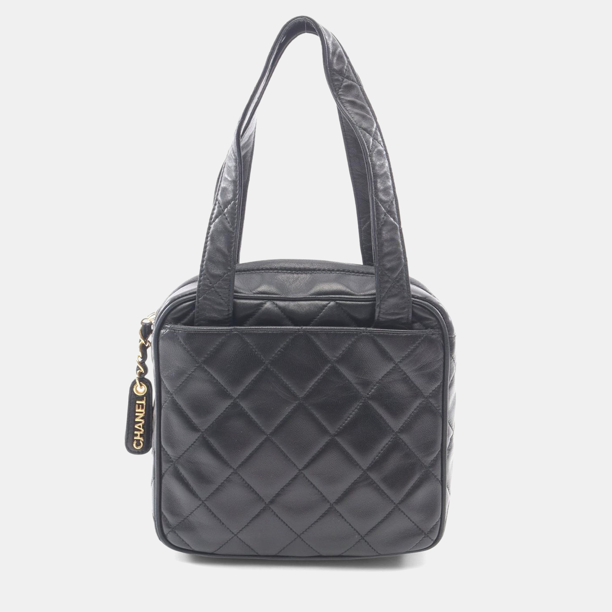 

Chanel CC Black Lambskin Shoulder Bag