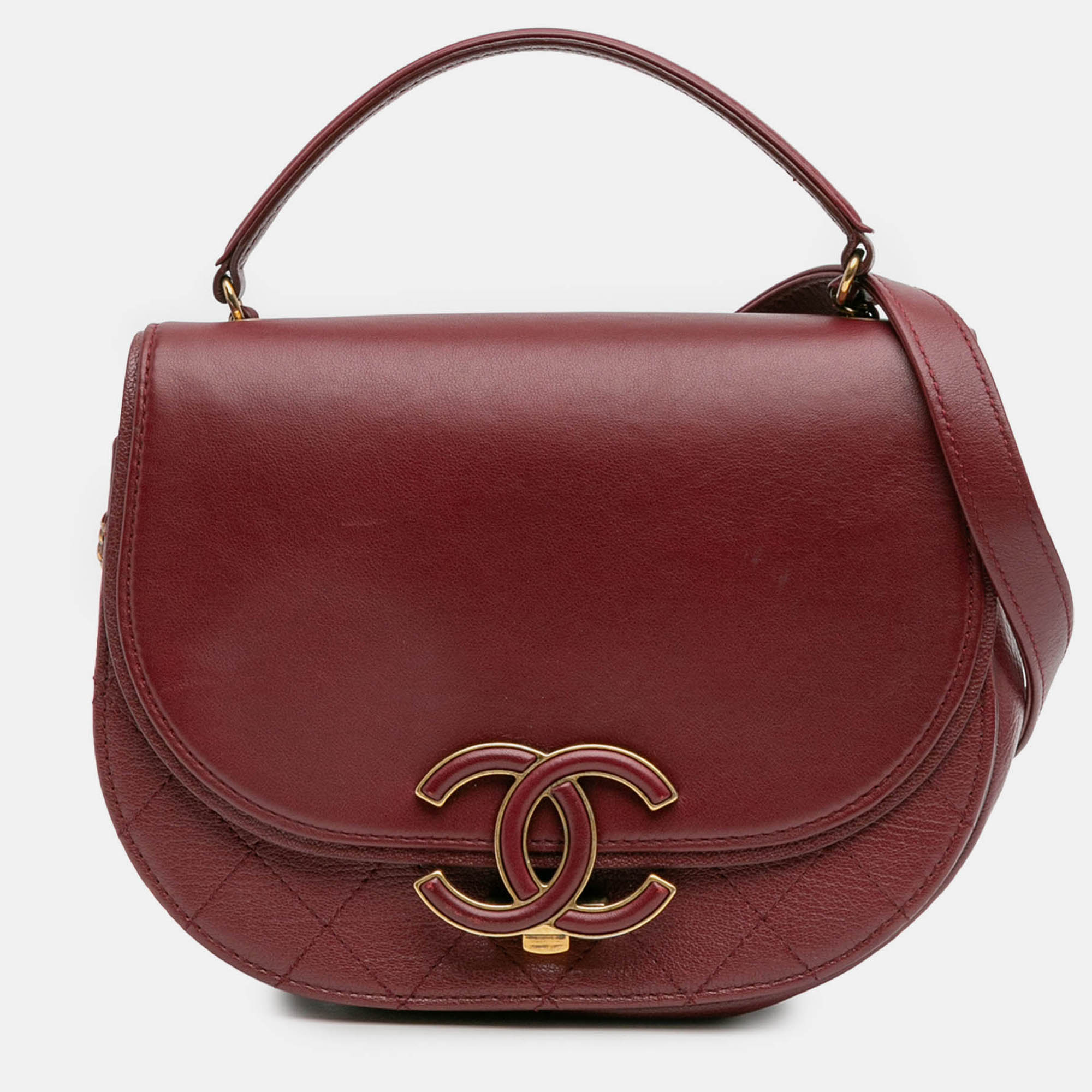 

Chanel Red Small Calfskin Coco Curve Flap