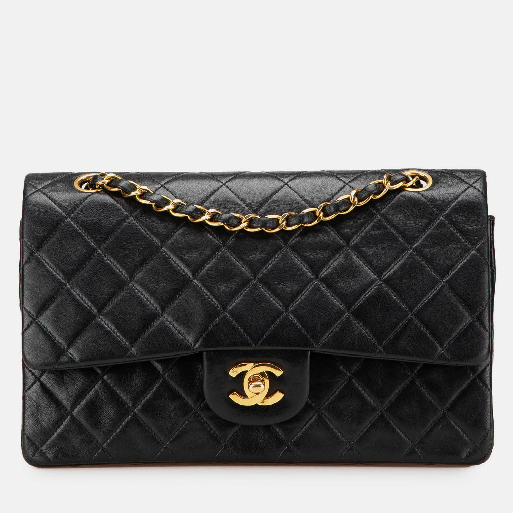 

Chanel Black Medium Classic Lambskin Double Flap