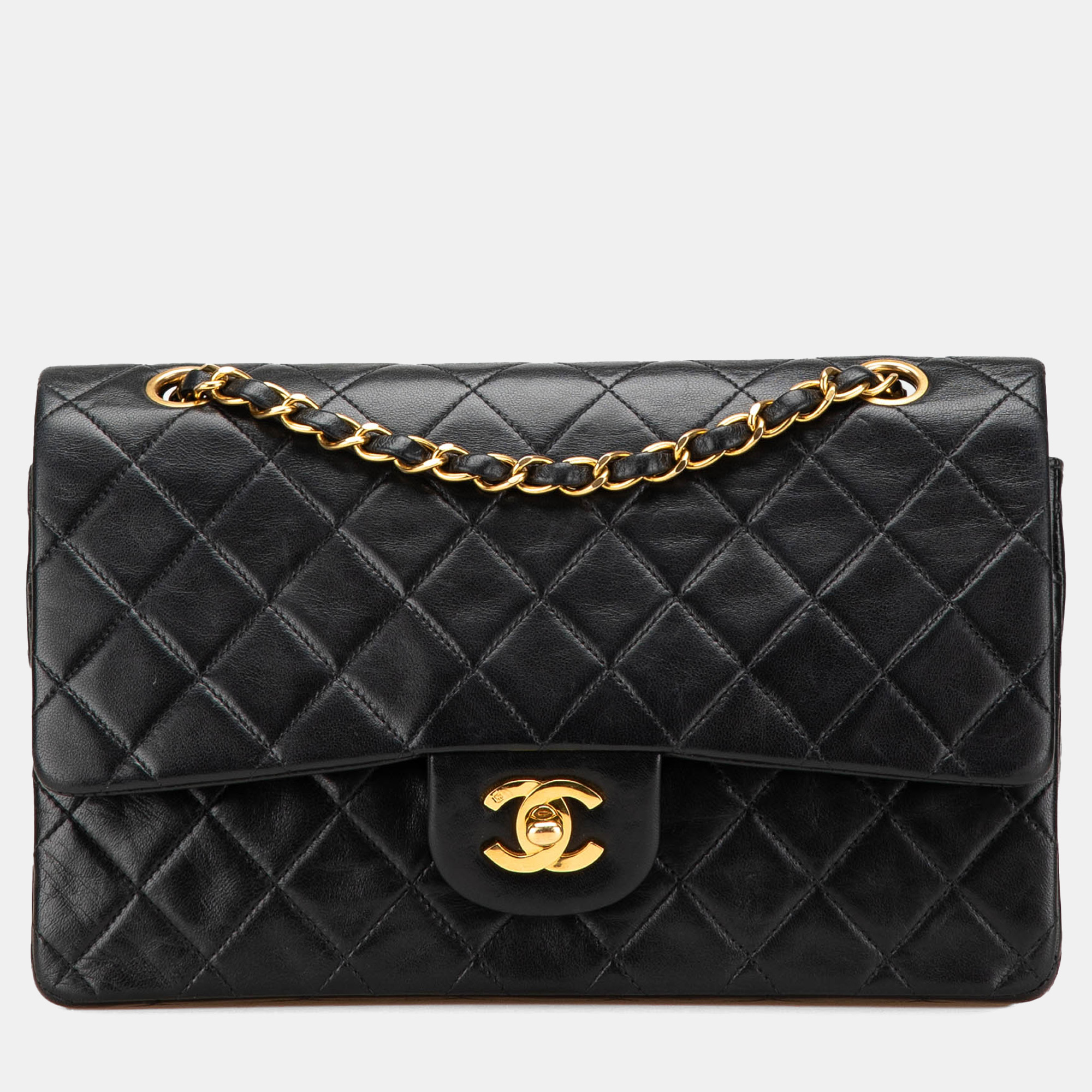 

Chanel Black Medium Classic Lambskin Double Flap