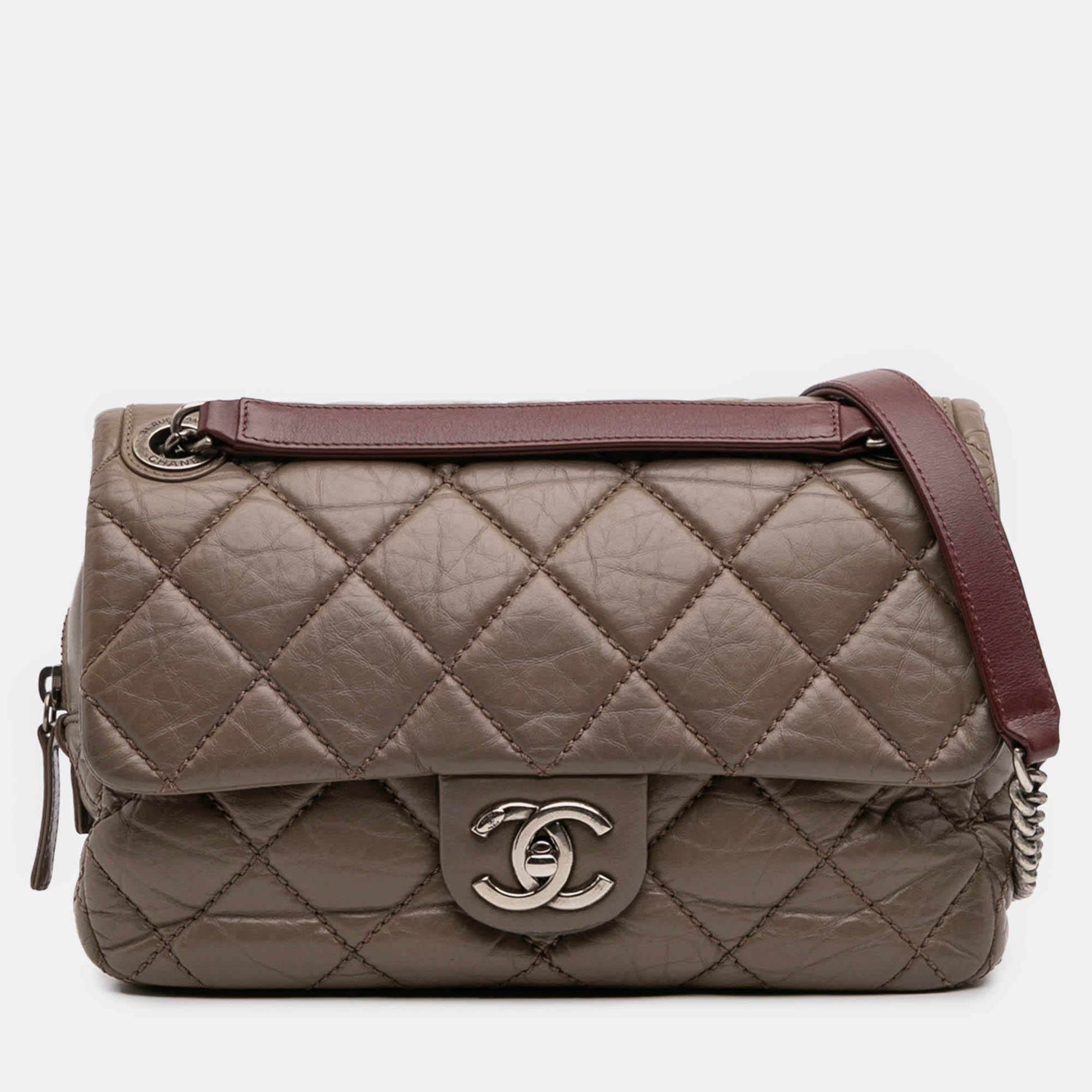 

Chanel Brown Medium Quilted Aged Calfskin Portobello Flap