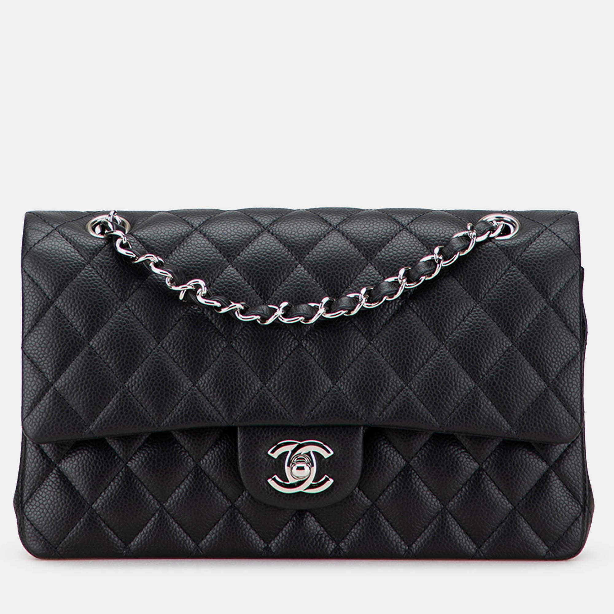 

Chanel Black Medium Classic Caviar Double Flap