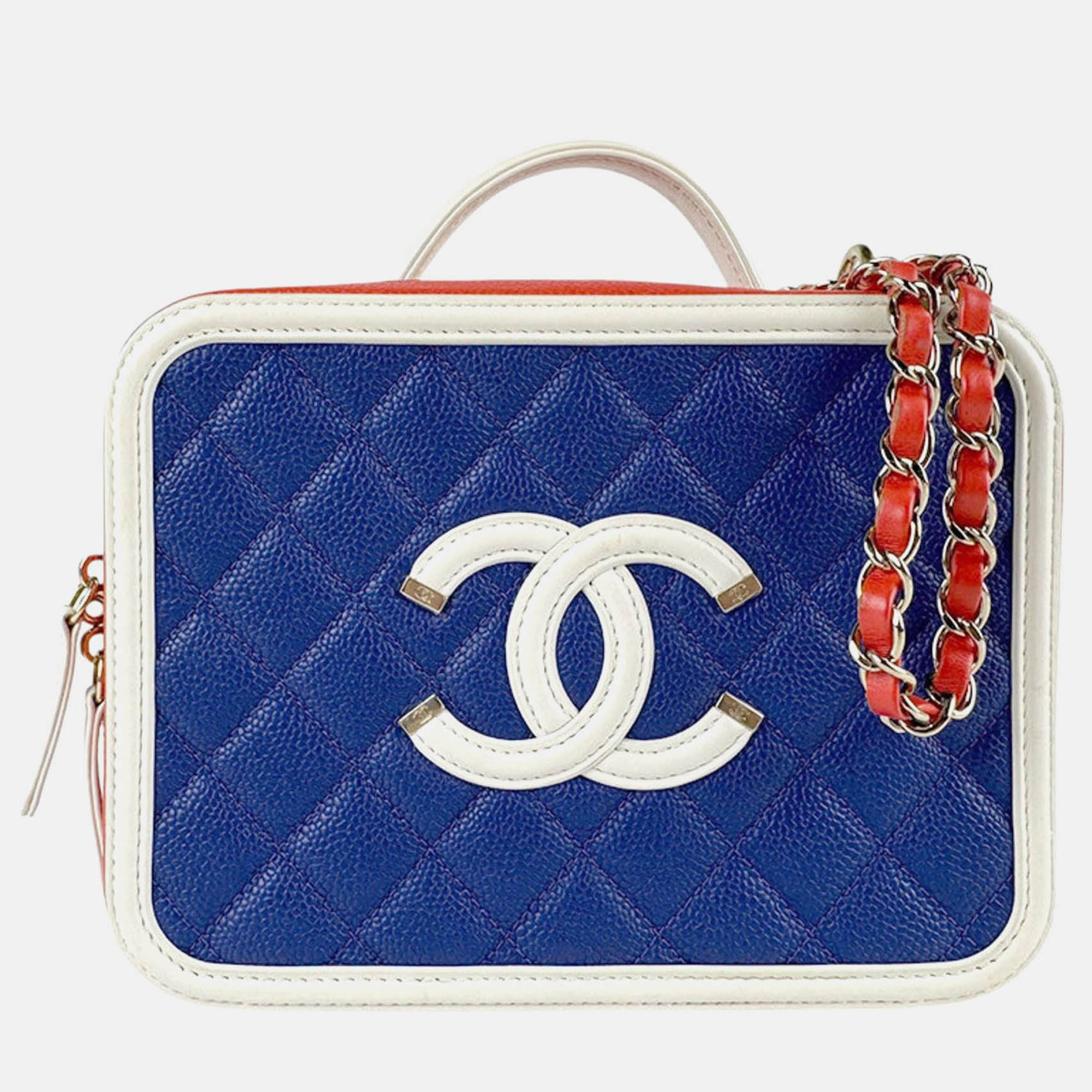 

Chanel CC Figley Multicolor Caviar Leather Shoulder Bag