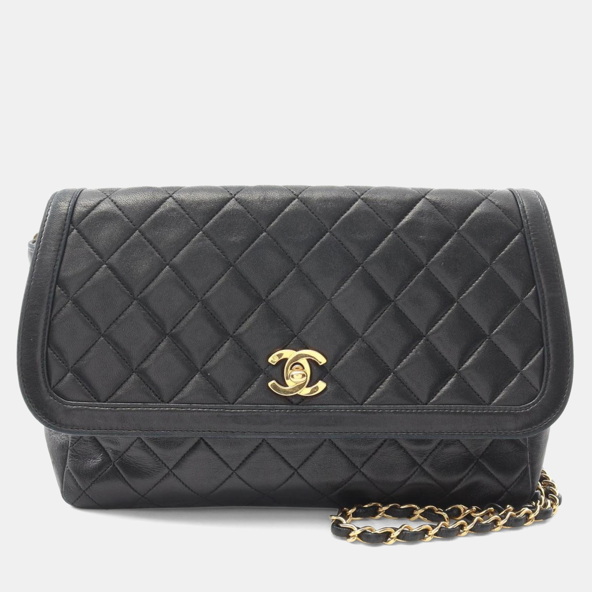 

Chanel Matelasse Shoulder Bag Lambskin (Sheepskin) Black