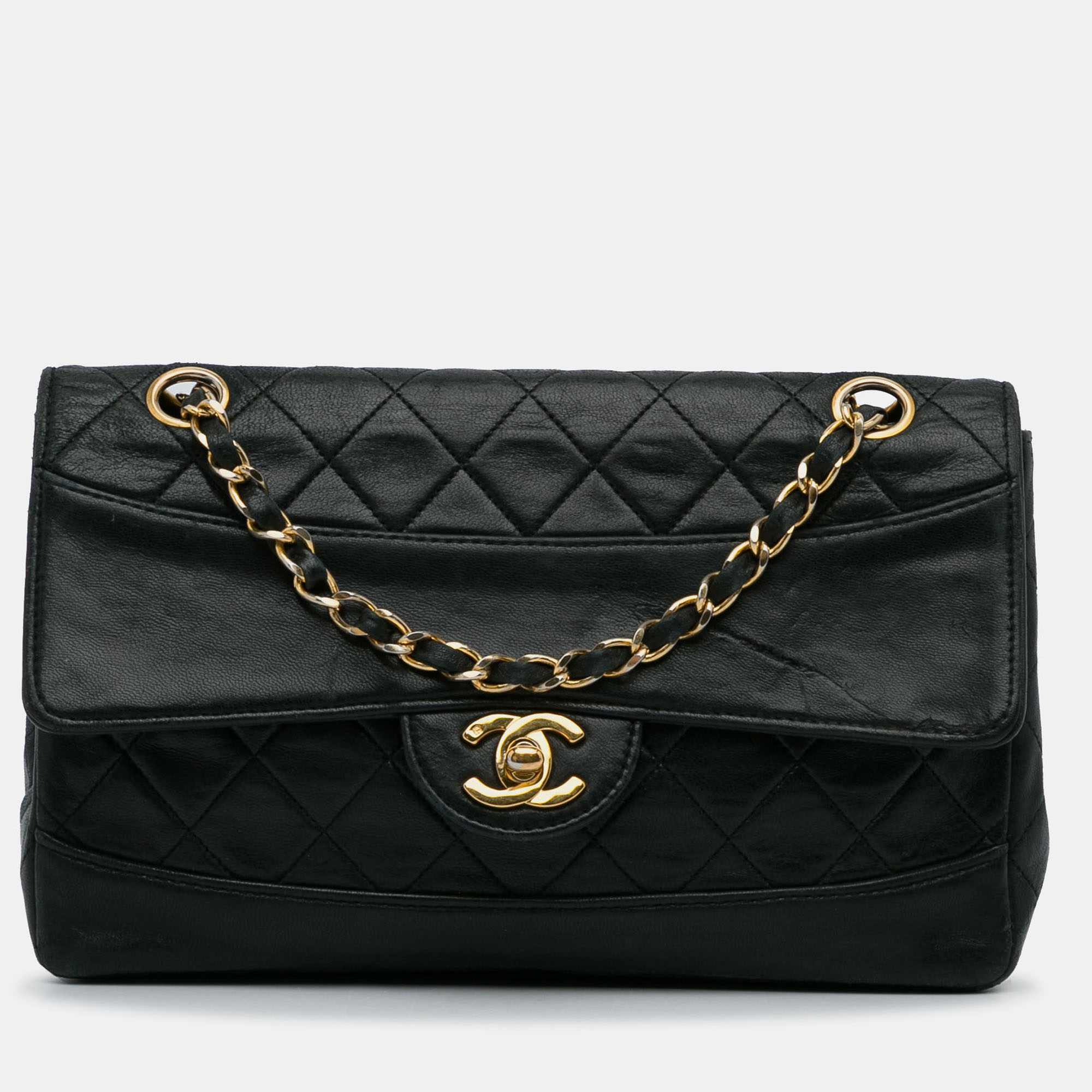 

Chanel Black Quilted Lambskin Shoulder Bag