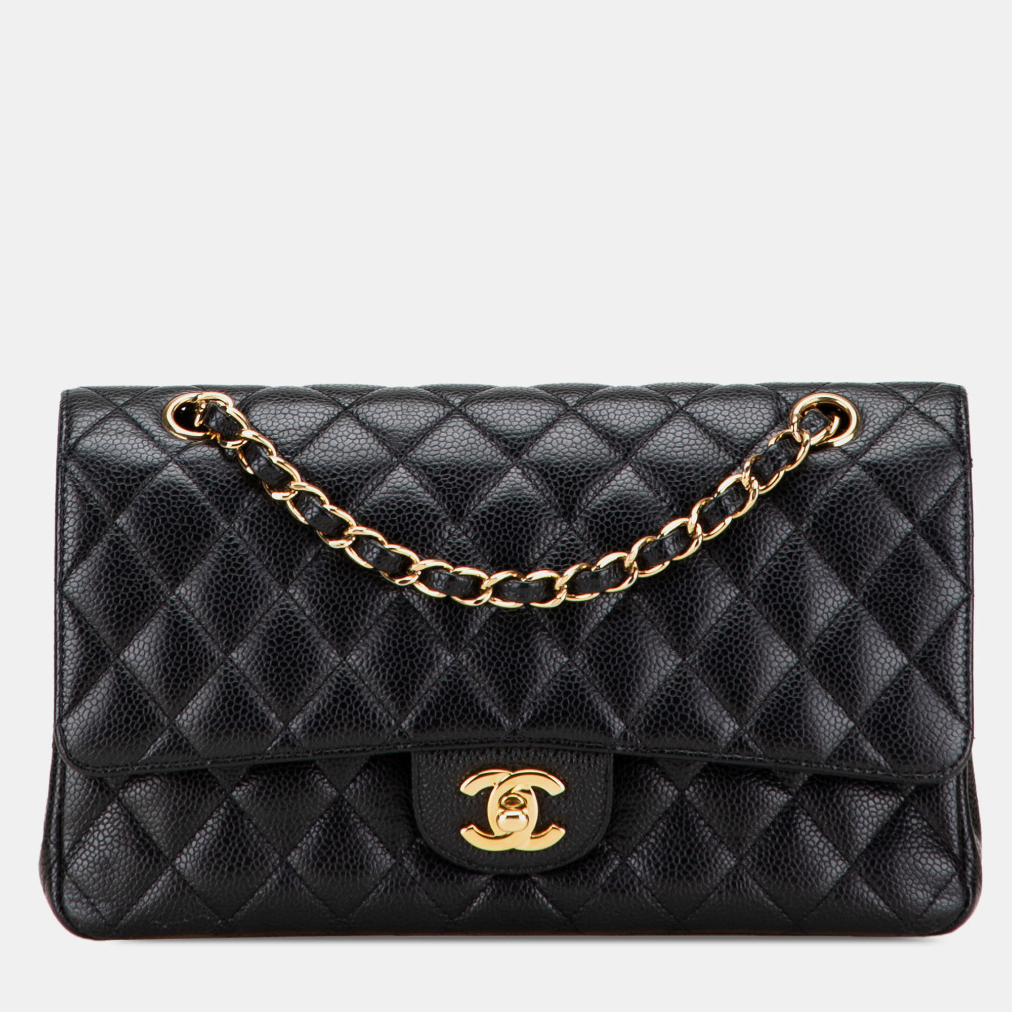 

Chanel Black Medium Classic Caviar Double Flap