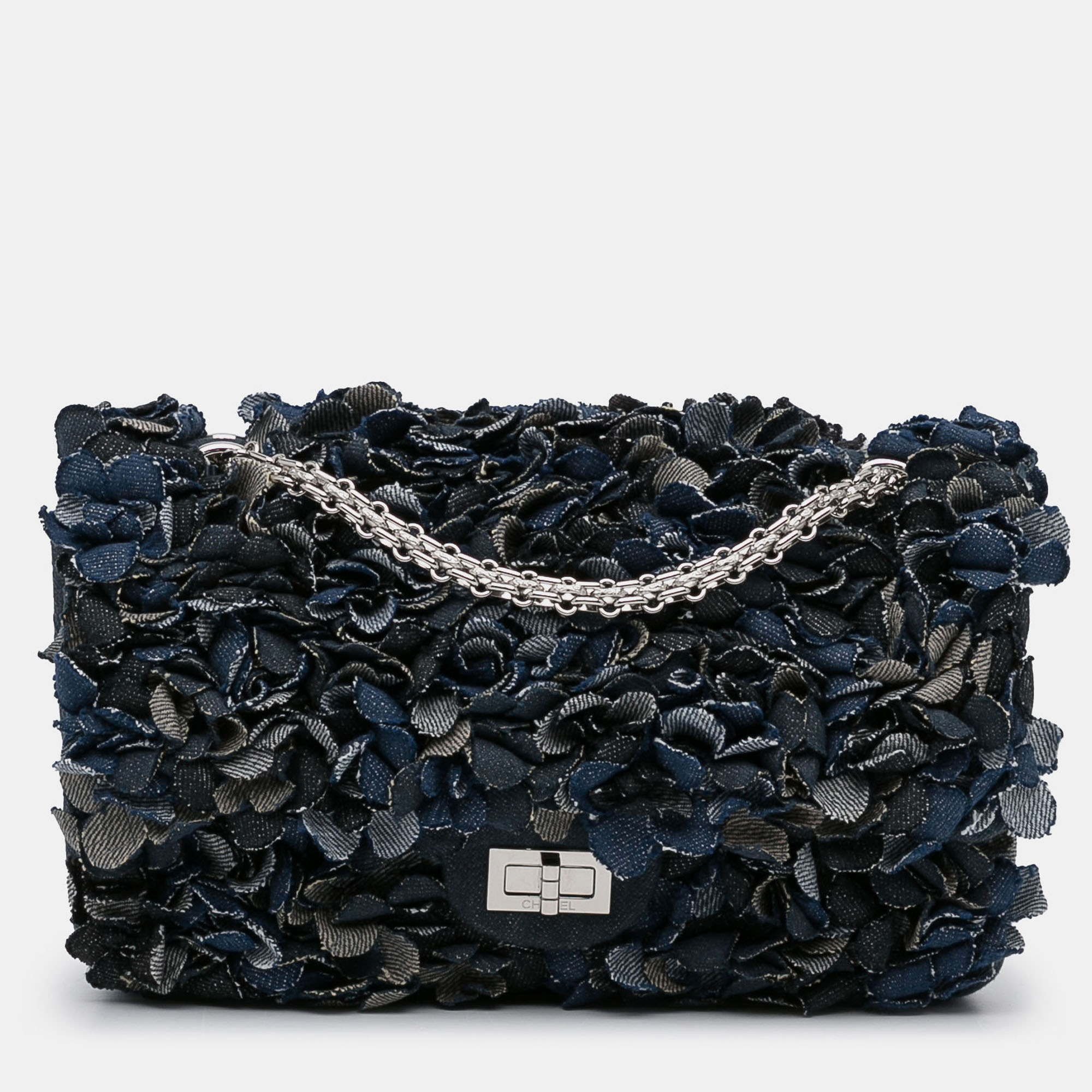 

Chanel Blue Reissue Camellia Denim Shoulder Bag